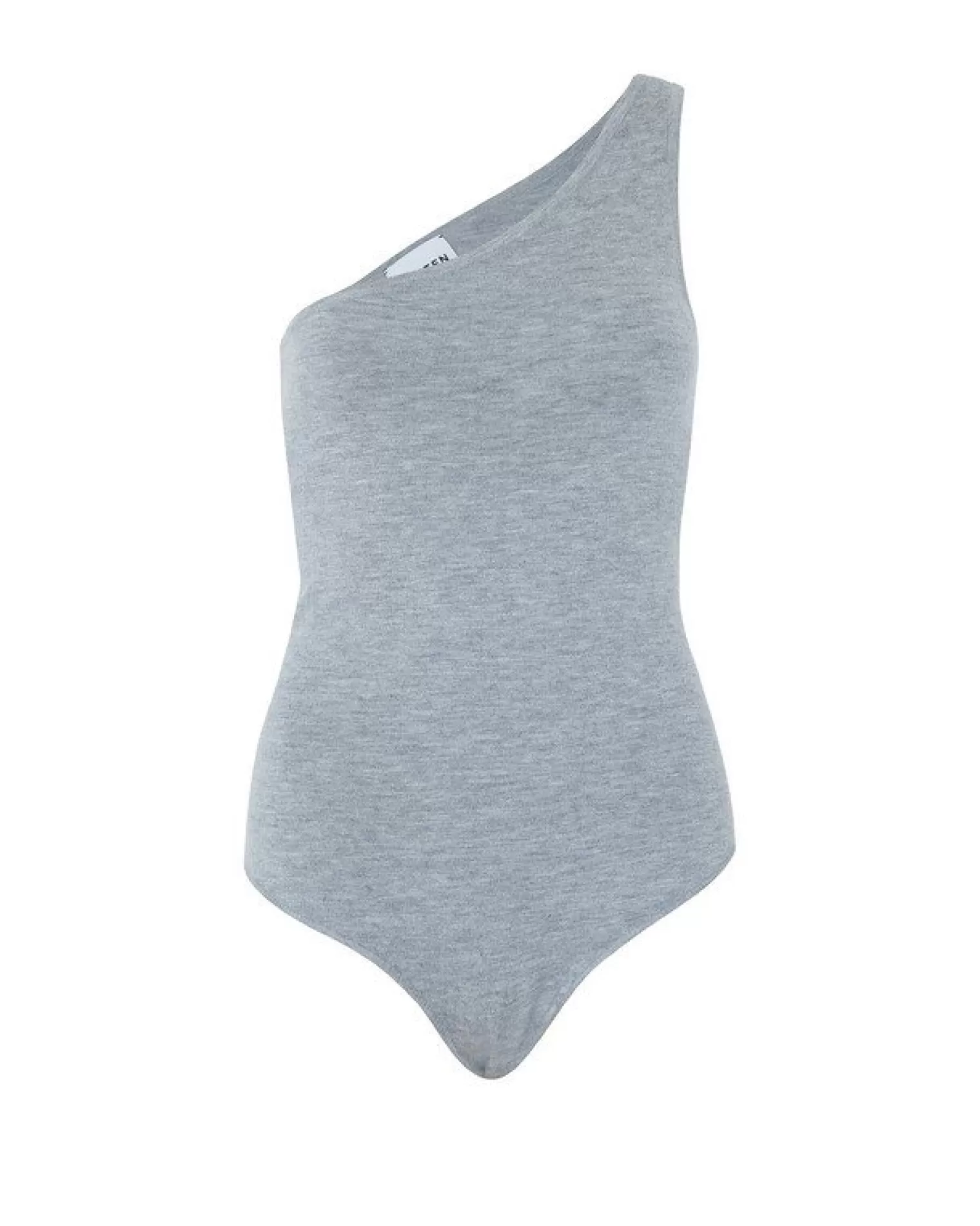 Kujten Body>Asymmetrical Woman Cashmere Body Gris Chine