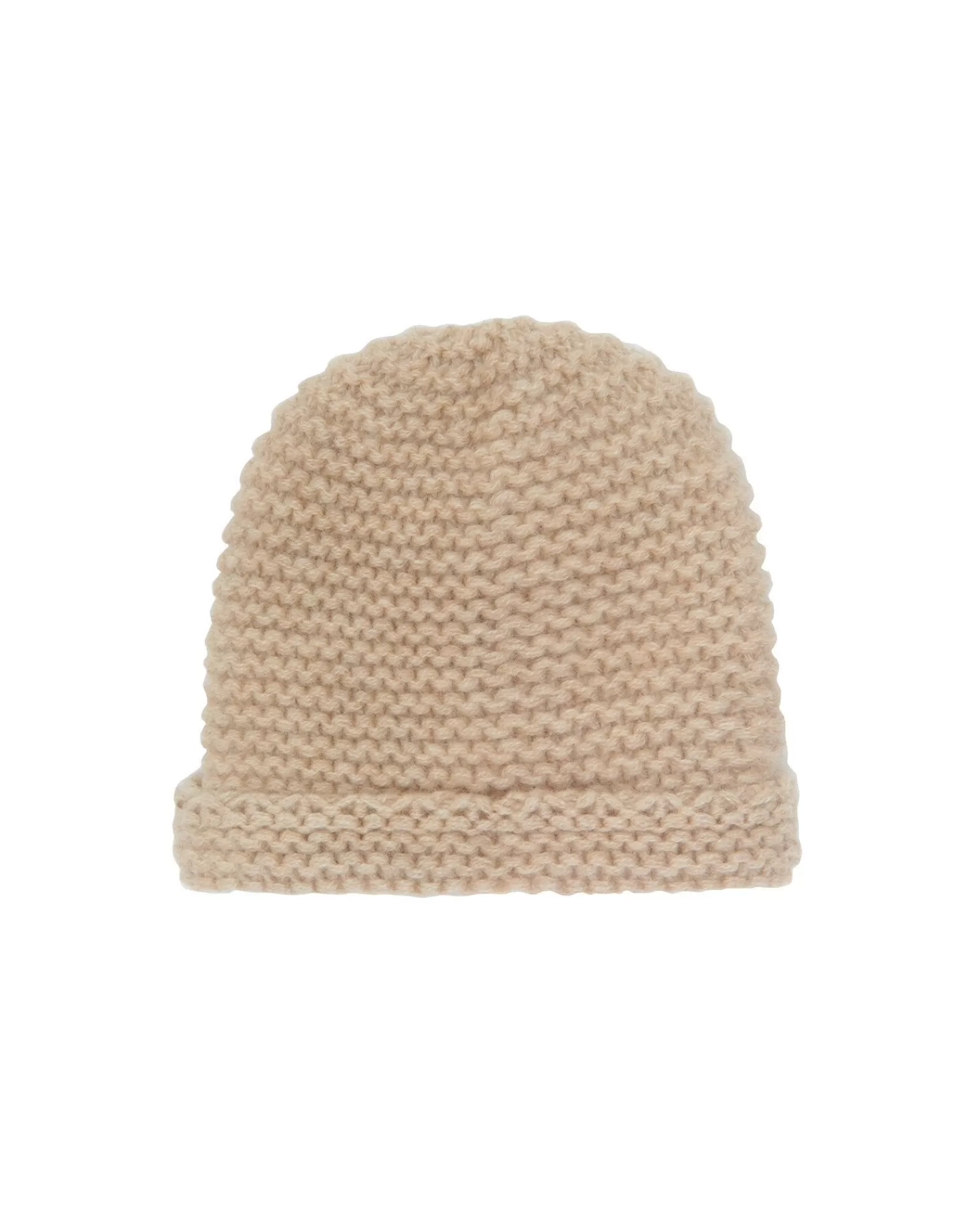 Kujten Baby>Baby Cashmere Beanie Beige Chine