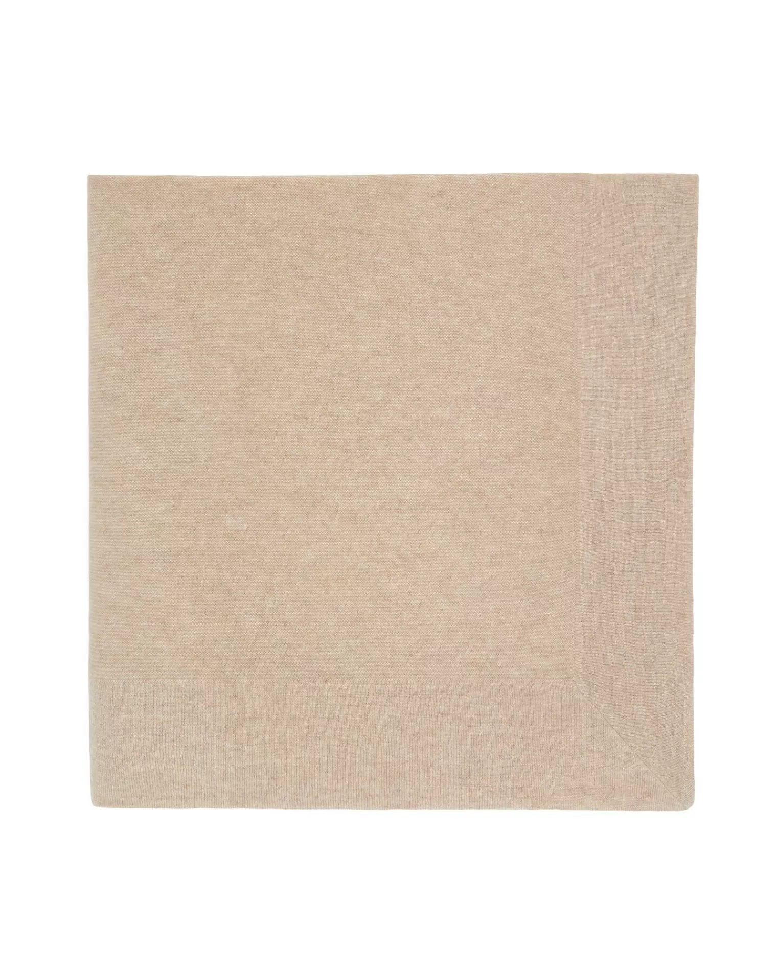 Kujten Baby>Baby Plain Cashmere Blanket Beige Chine