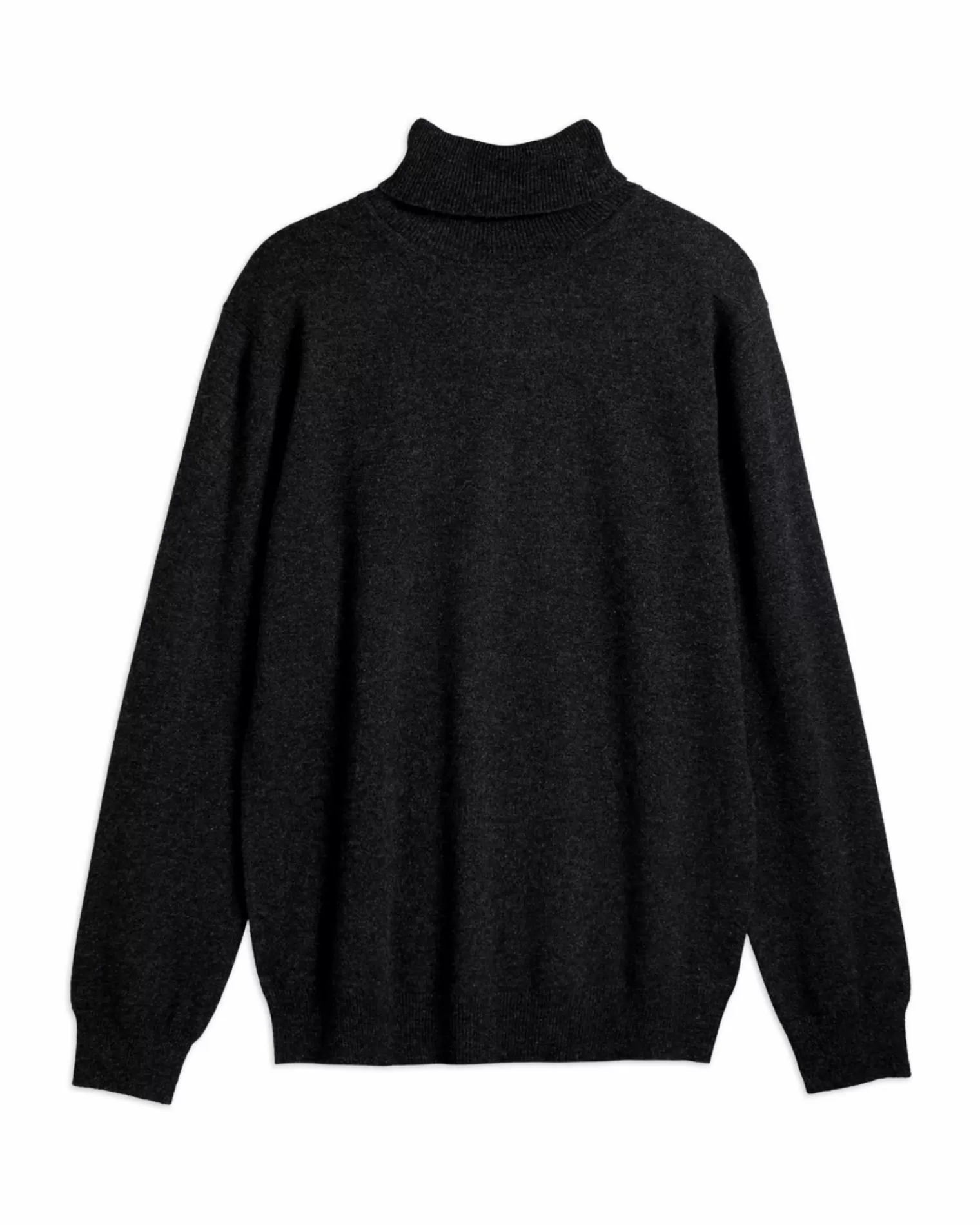 Kujten Sweaters & Sweatshirts>Basic Turtleneck Man Cashmere Sweater Gris Anthracite