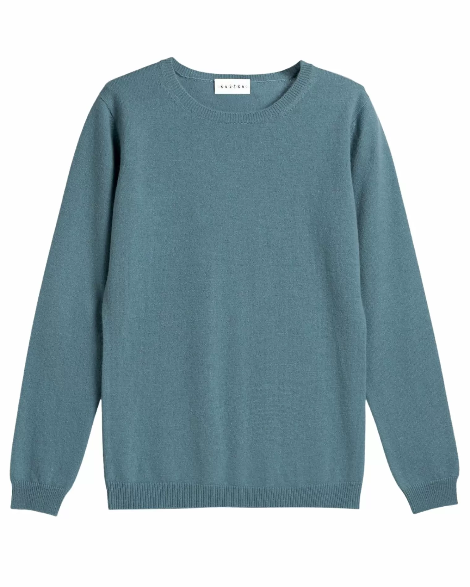 Kujten Sweaters & Sweatshirts>Basic Woman Round Neck Cashmere Sweater Vert D'Eau