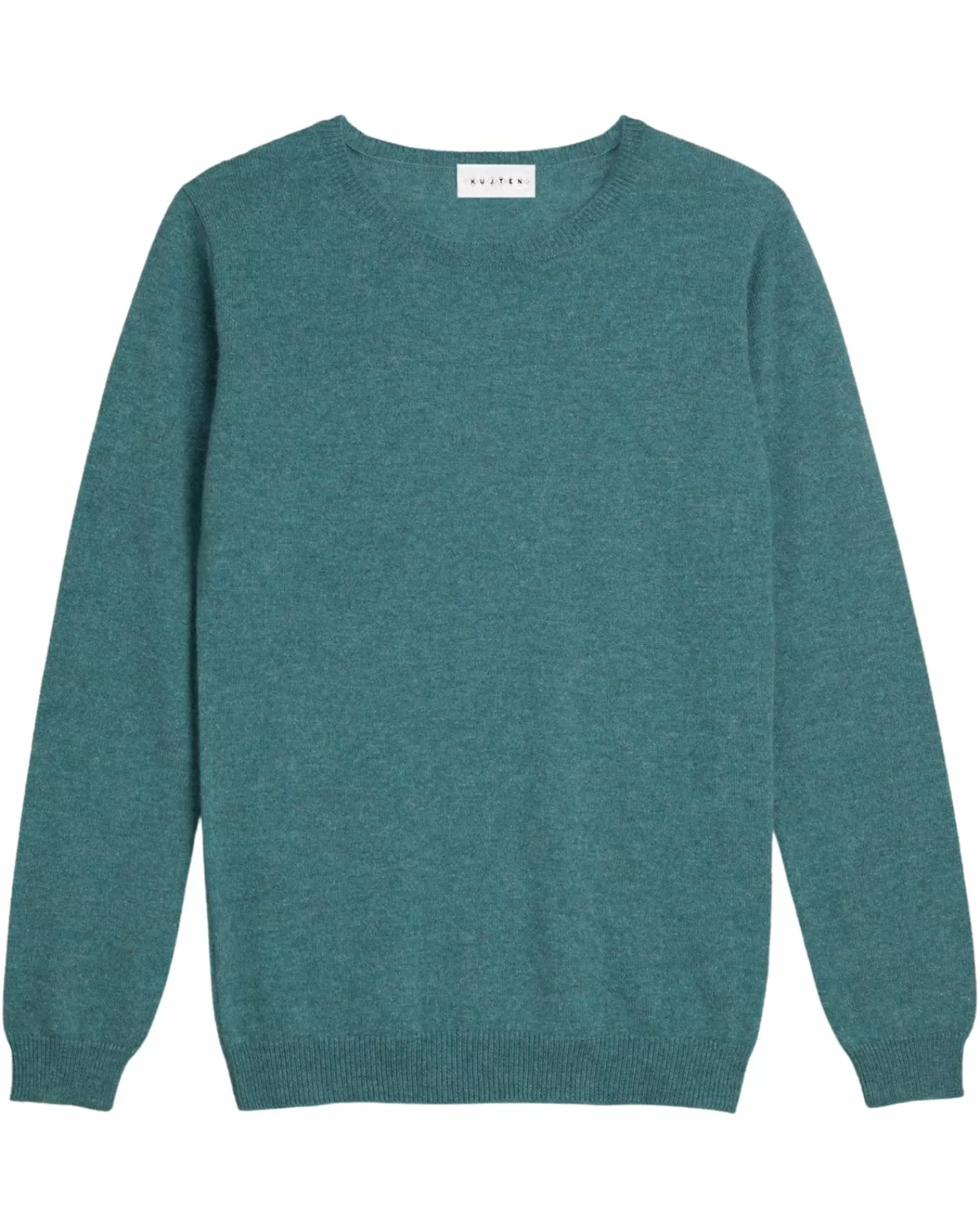 Kujten Sweaters & Sweatshirts>Basic Woman Round Neck Cashmere Sweater Vert