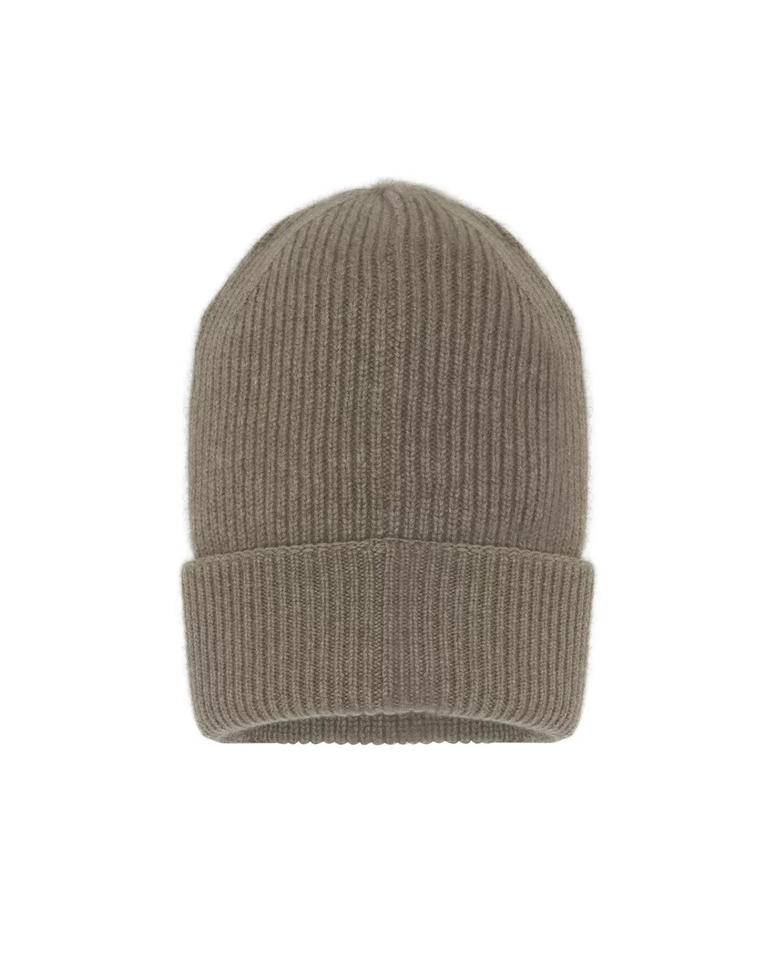 Kujten Hats & Headbands>Beanie With Cashmere Cuff Beige Taupe