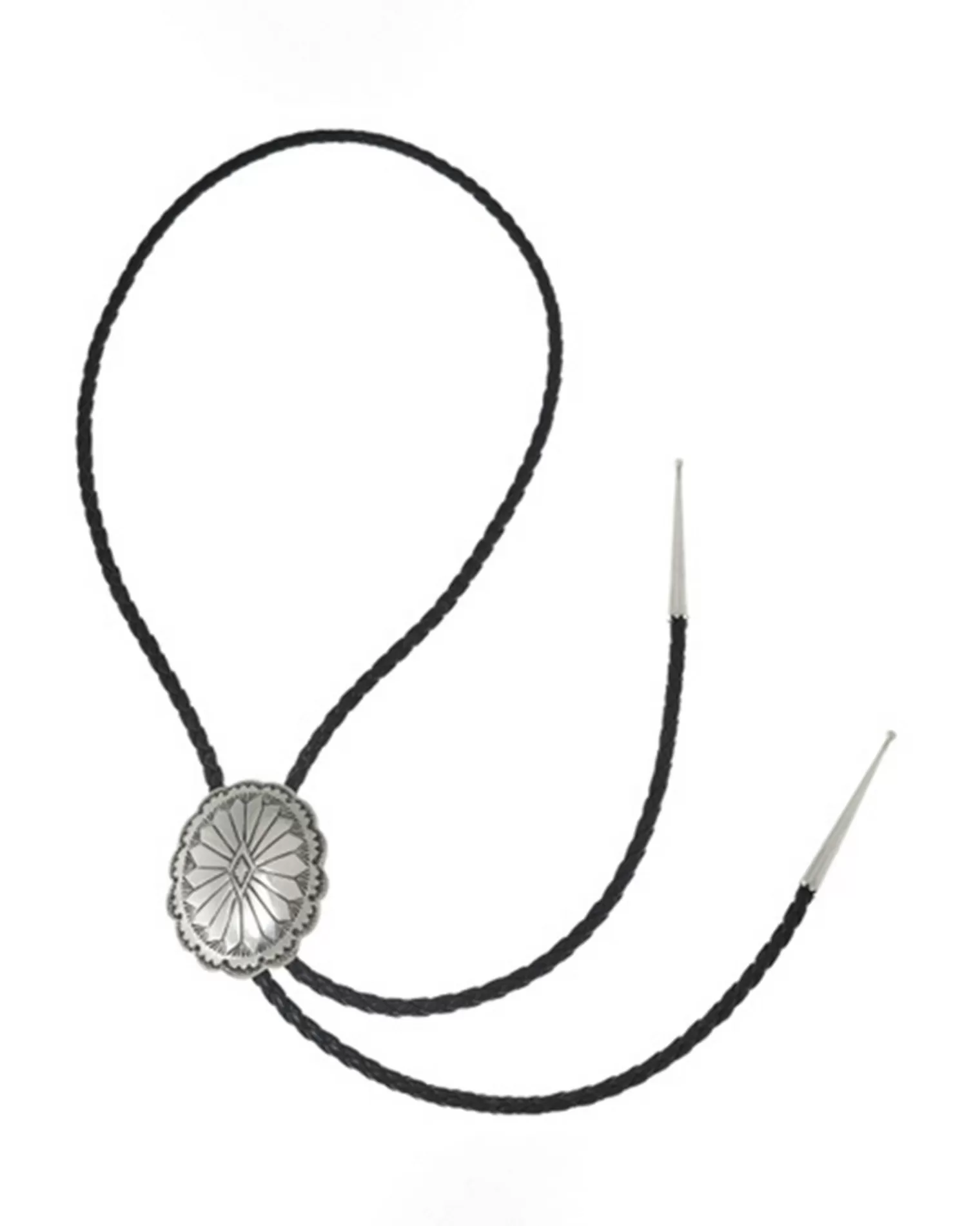 Kujten Jewelry>Bolo Tie In Sterling Silver 925/1000E With Leather Lace Argent