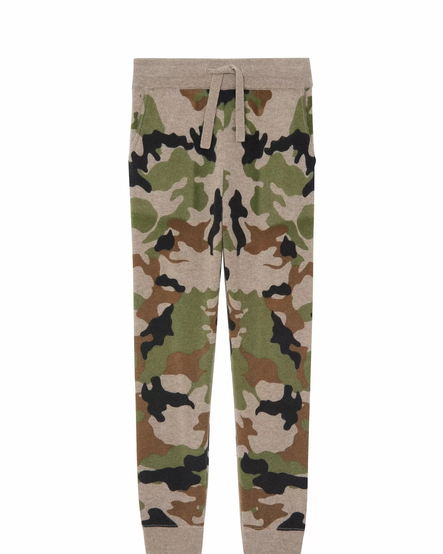 Kujten Joggings>Camouflage Cashmere Jogging Camou Kaki