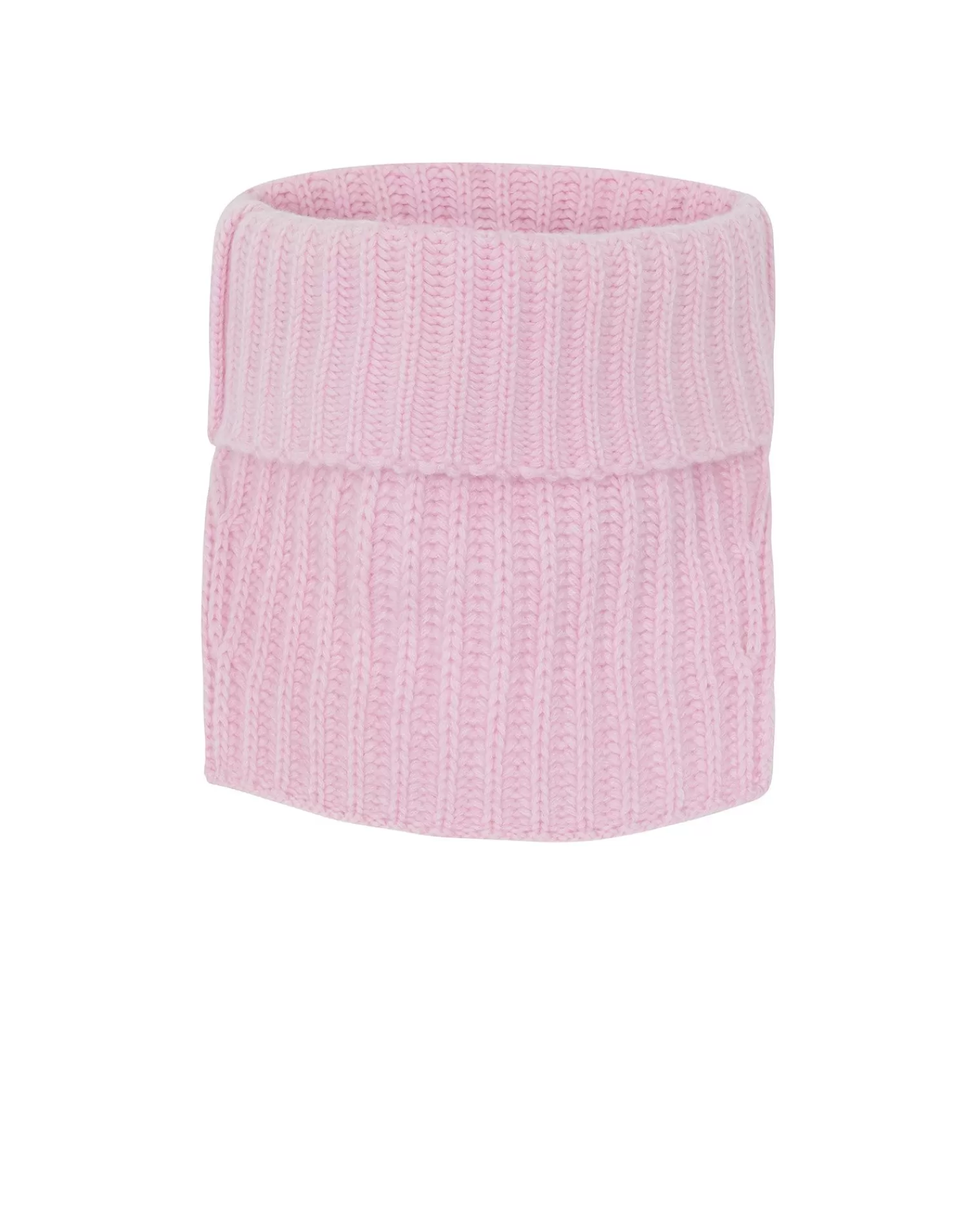 Kujten Scarves & Snoods>Cardigan Stitch Cashmere Snood, 16-Thread Candy Pink