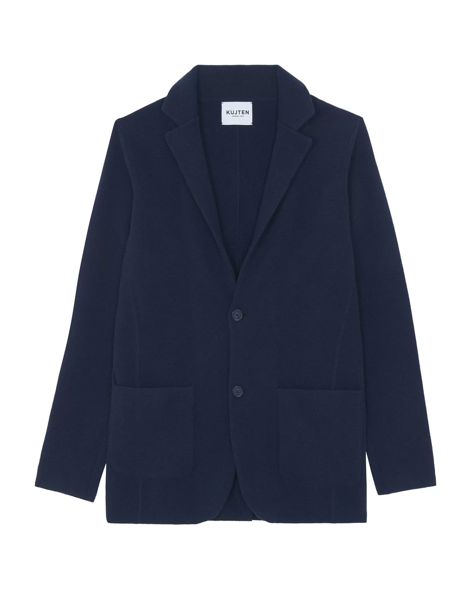 Kujten Jackets & Vests>Cashmere Blazer Jacket Bleu Marine Fonce