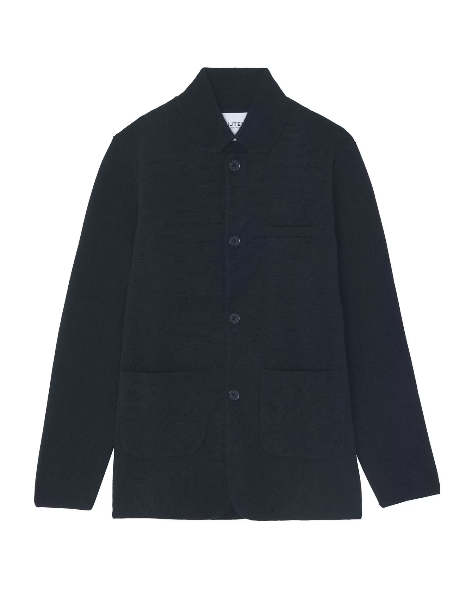 Kujten Jackets & Vests>Cashmere Button Jacket Bleu Marine Fonce