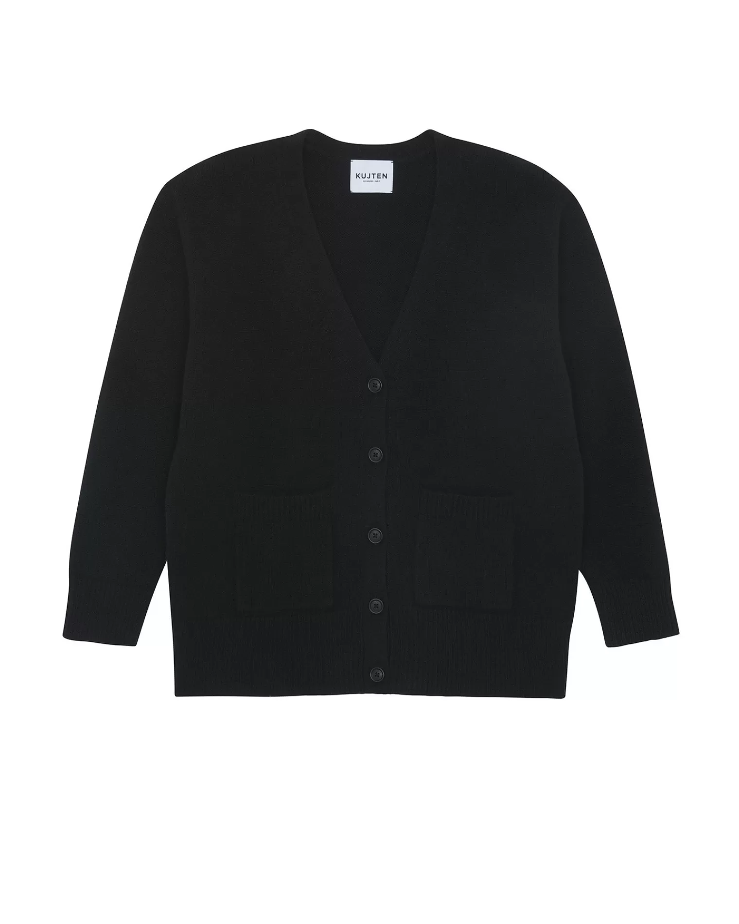 Kujten Jackets & Vests>Cashmere Cardigan, 6-Threads Noir