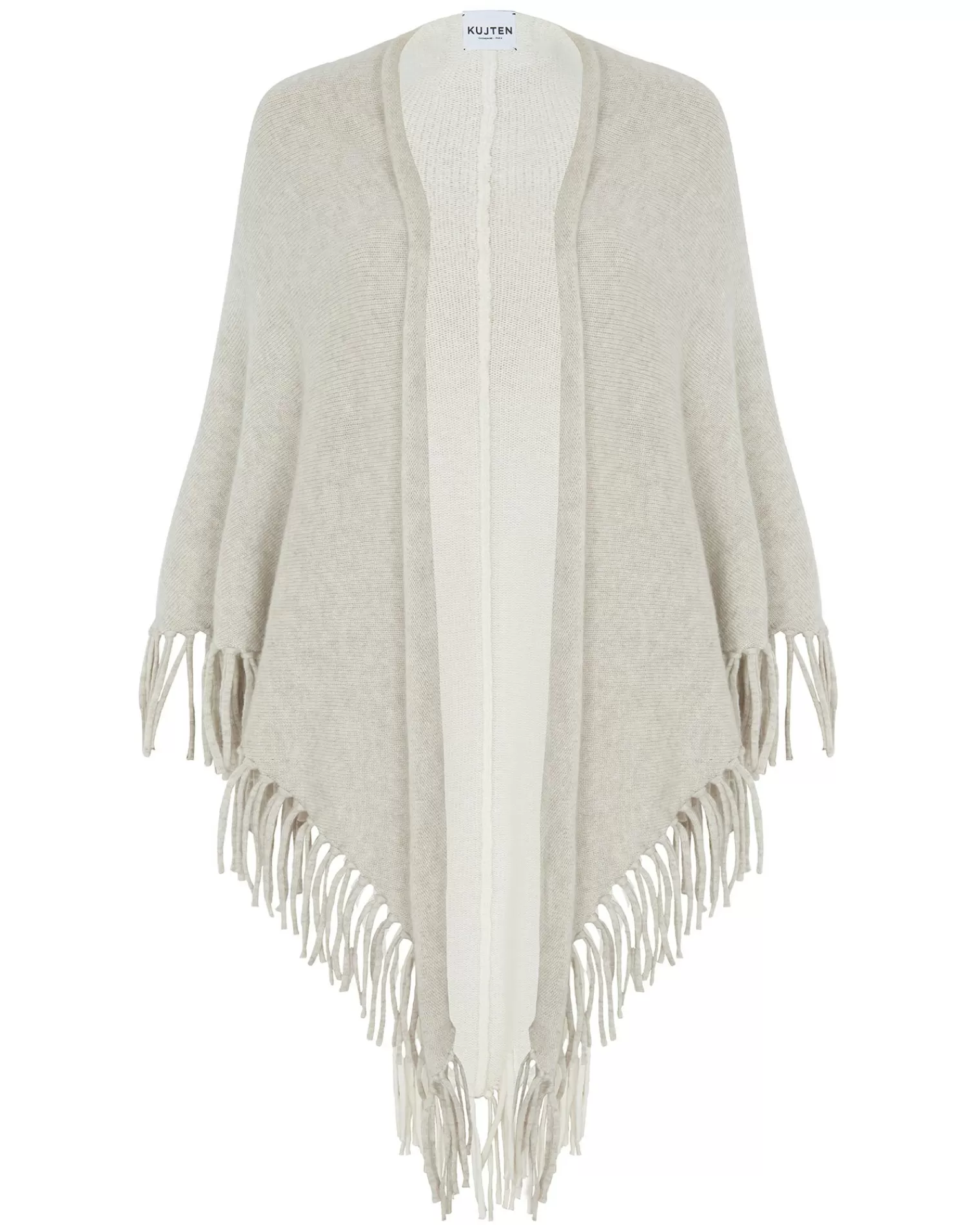 Kujten Scarves & Snoods>Cashmere Fringed Shawl Avoine