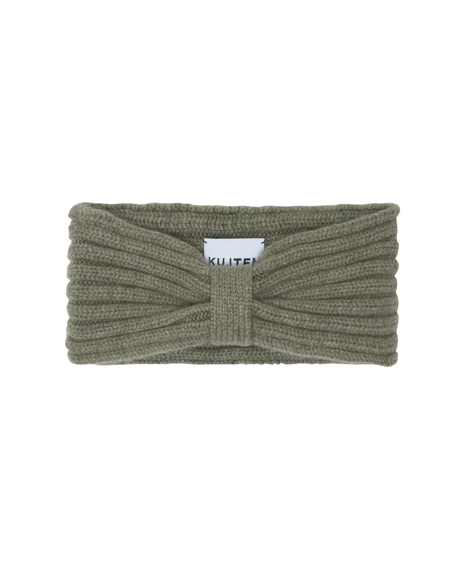 Kujten Hats & Headbands>Cashmere Headband, 10-Threads Kaki Chine