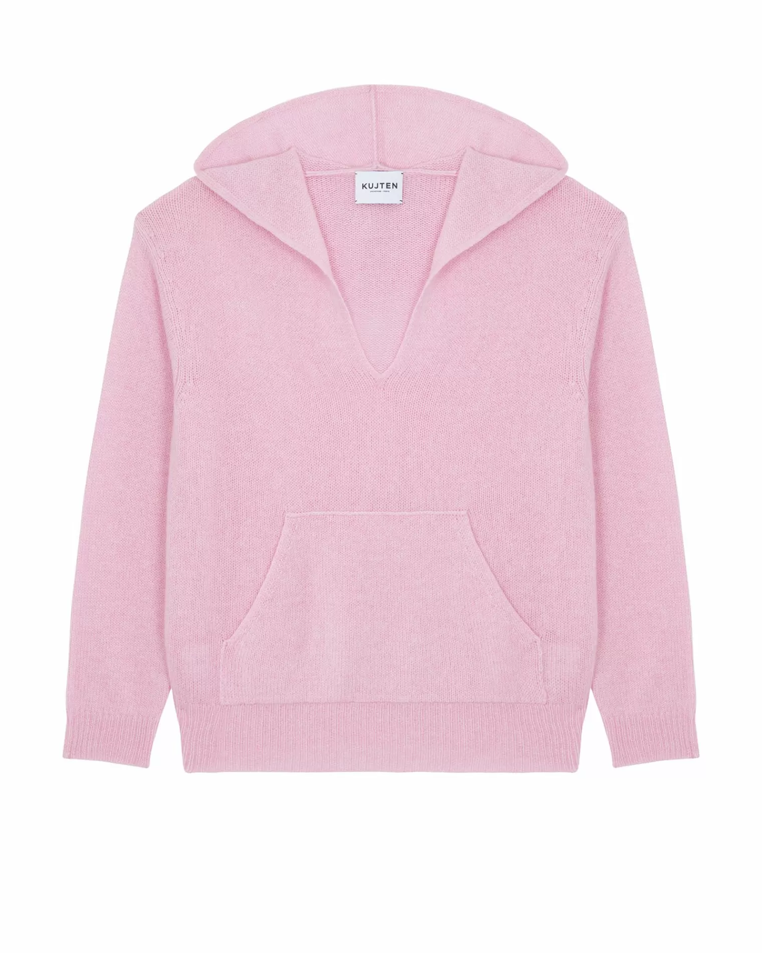 Kujten Hoodies>Cashmere Hoodie Candy Pink