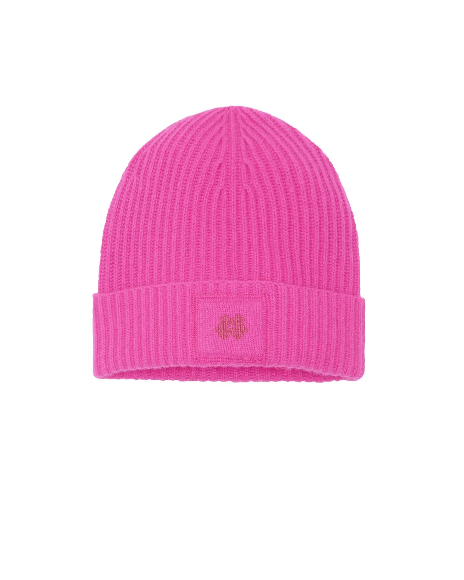 Kujten Hats & Headbands>Cashmere Logo Hat, 6-Threads Rose Neon