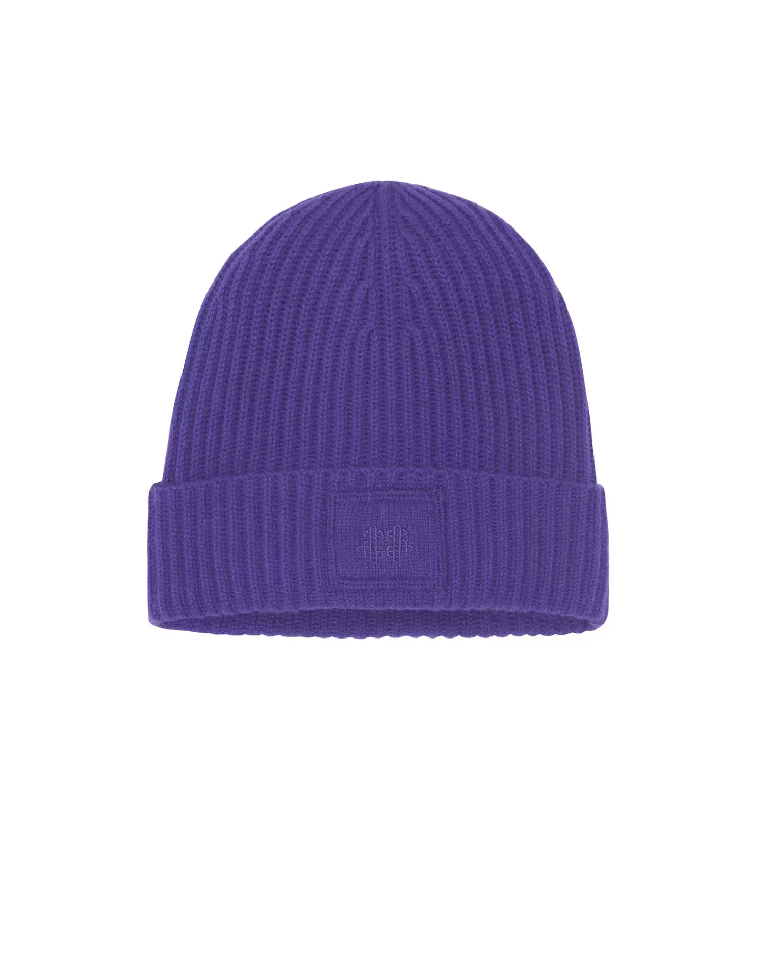 Kujten Hats & Headbands>Cashmere Logo Hat, 6-Threads Deep Purple