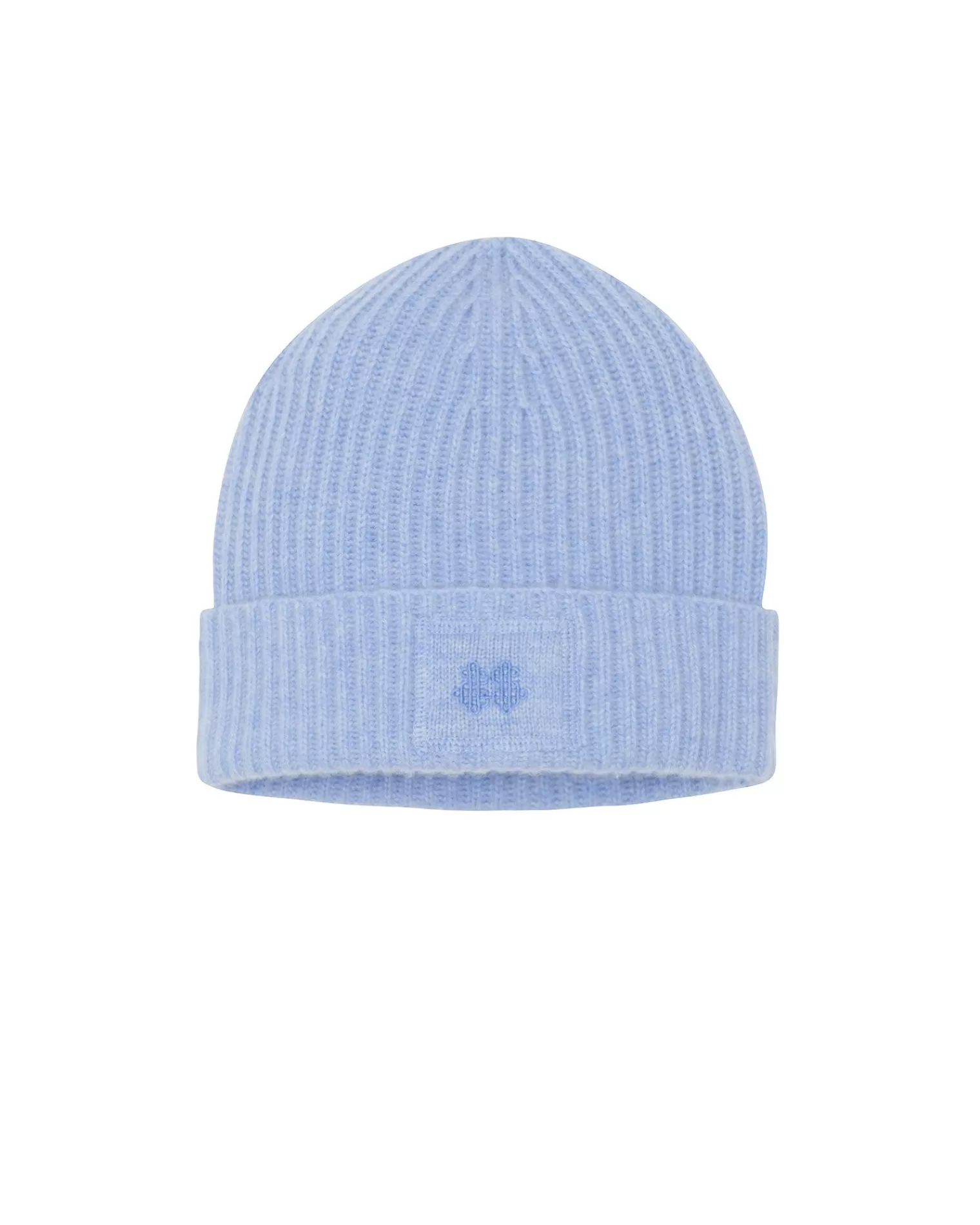 Kujten Hats & Headbands>Cashmere Logo Hat, 6-Threads Bleu Jeans