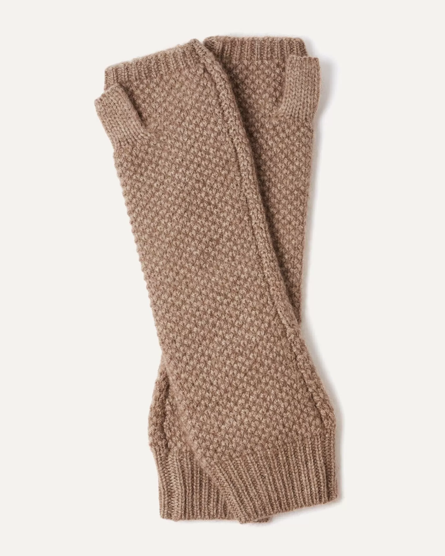 Kujten Gloves & Mittens>Cashmere Mittens Beige Taupe