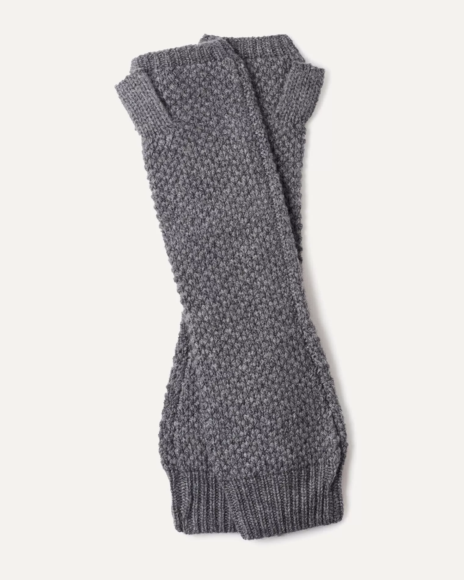 Kujten Gloves & Mittens>Cashmere Mittens Gris Flanelle