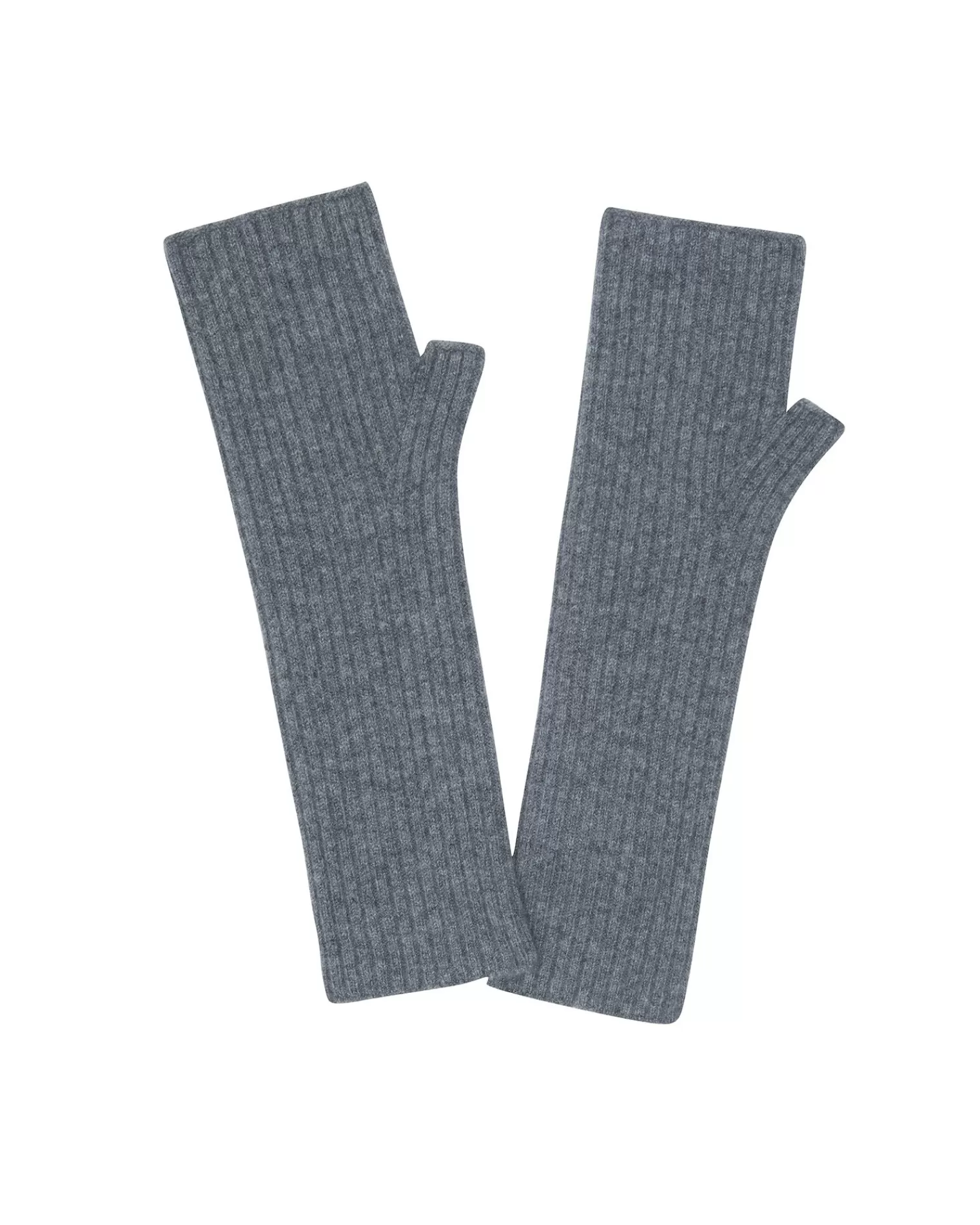 Kujten Gloves & Mittens>Cashmere Mittens, 2-Threads Gris Flanelle