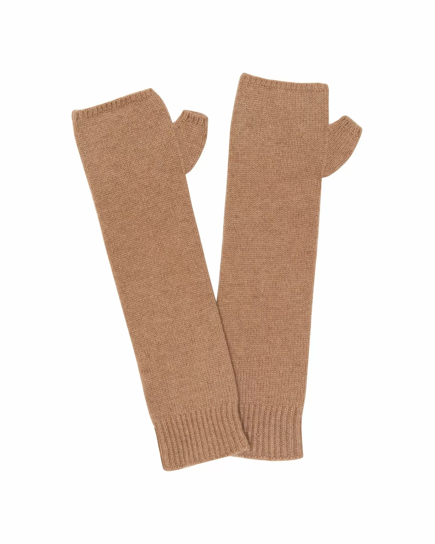 Kujten Gloves & Mittens>Cashmere Mittens, 4-Threads Camelo