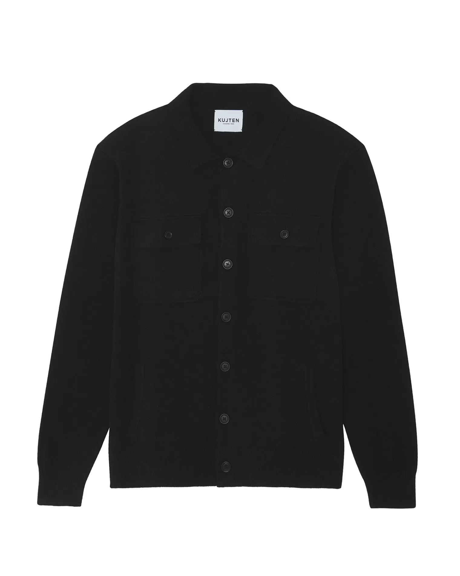 Kujten Jackets & Vests>Cashmere Overshirt Noir