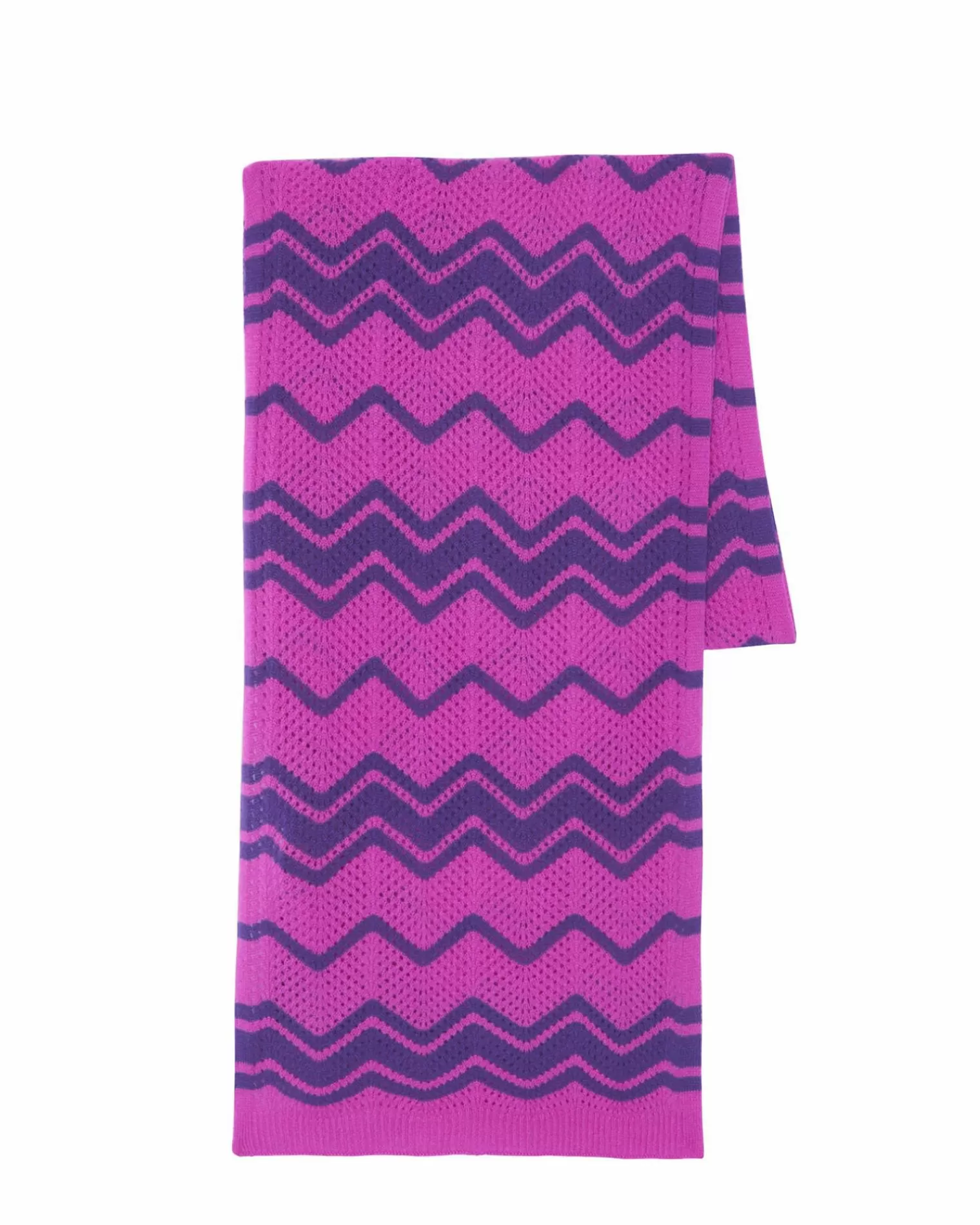 Kujten Scarves & Snoods>Cashmere Scarf Violet Fluo