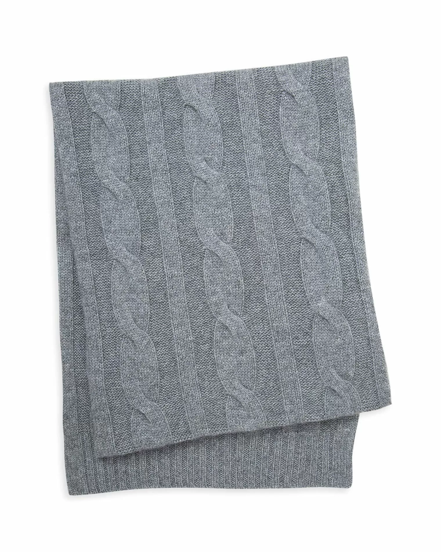 Kujten Scarves & Snoods>Cashmere Scarf, 6-Threads Gris Flanelle