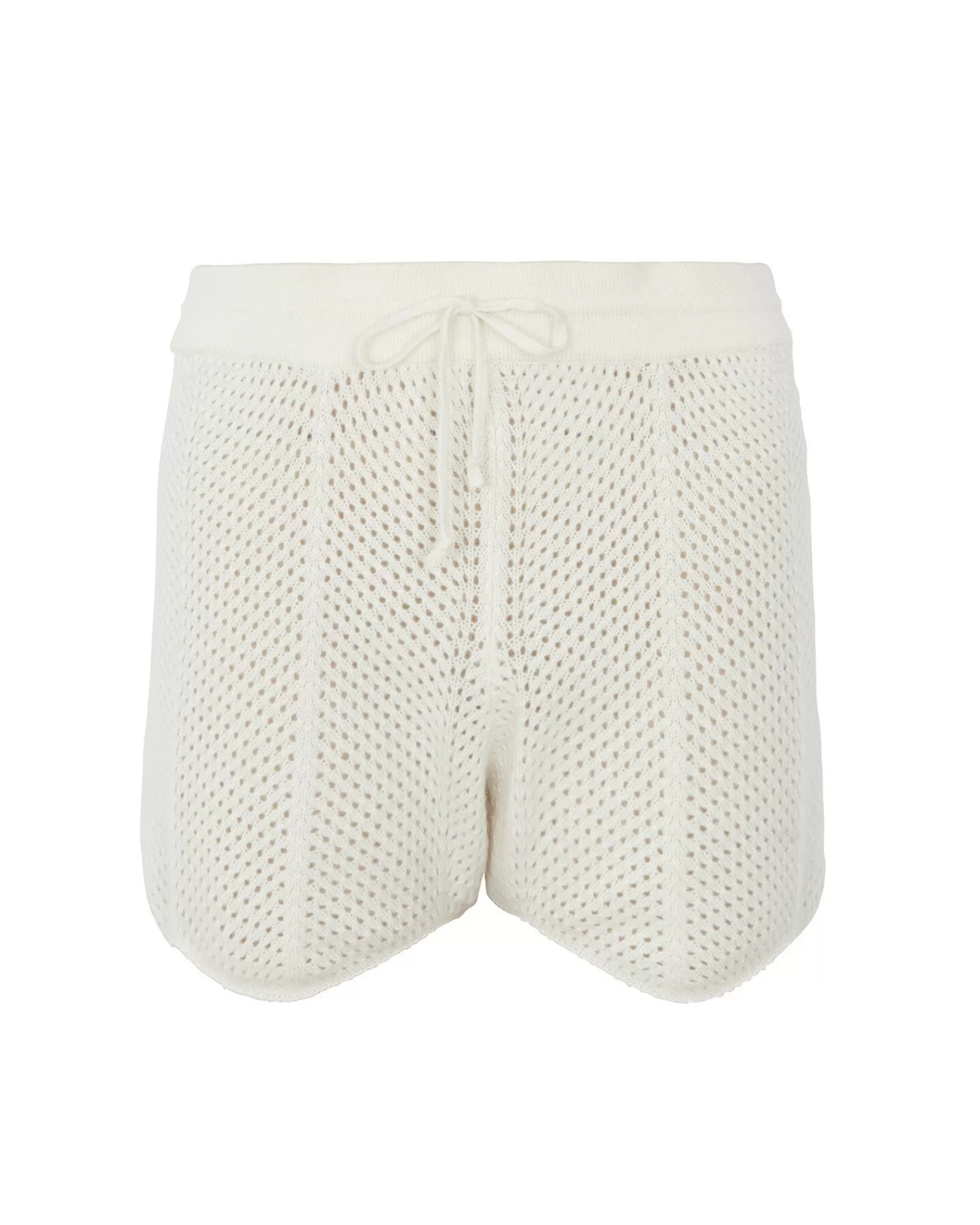 Kujten Pants & Shorts>Cashmere Shorts Blanc