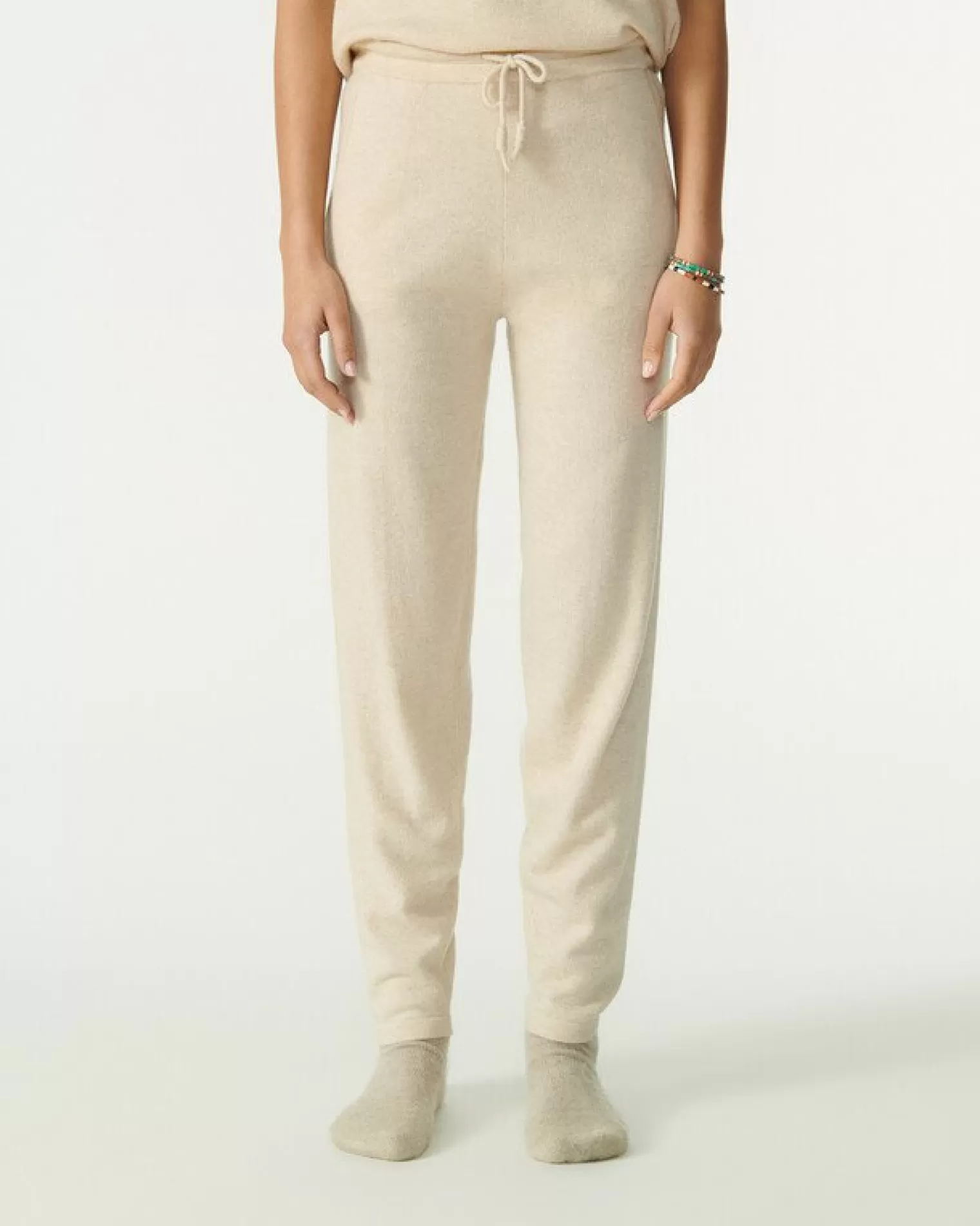 Kujten Joggings & Leggings>Cashmere Smoking Stripped Jogging Organique