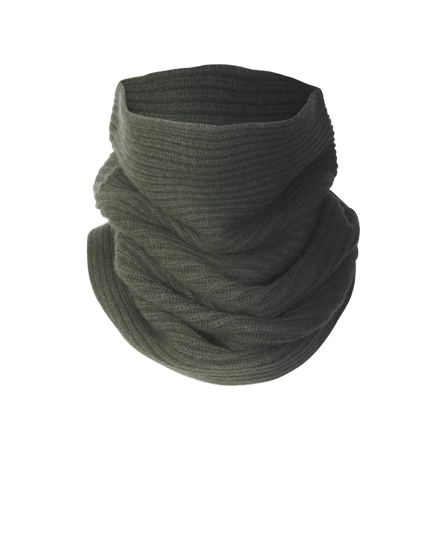 Kujten Scarves & Snoods>Cashmere Snood Kaki Fonce