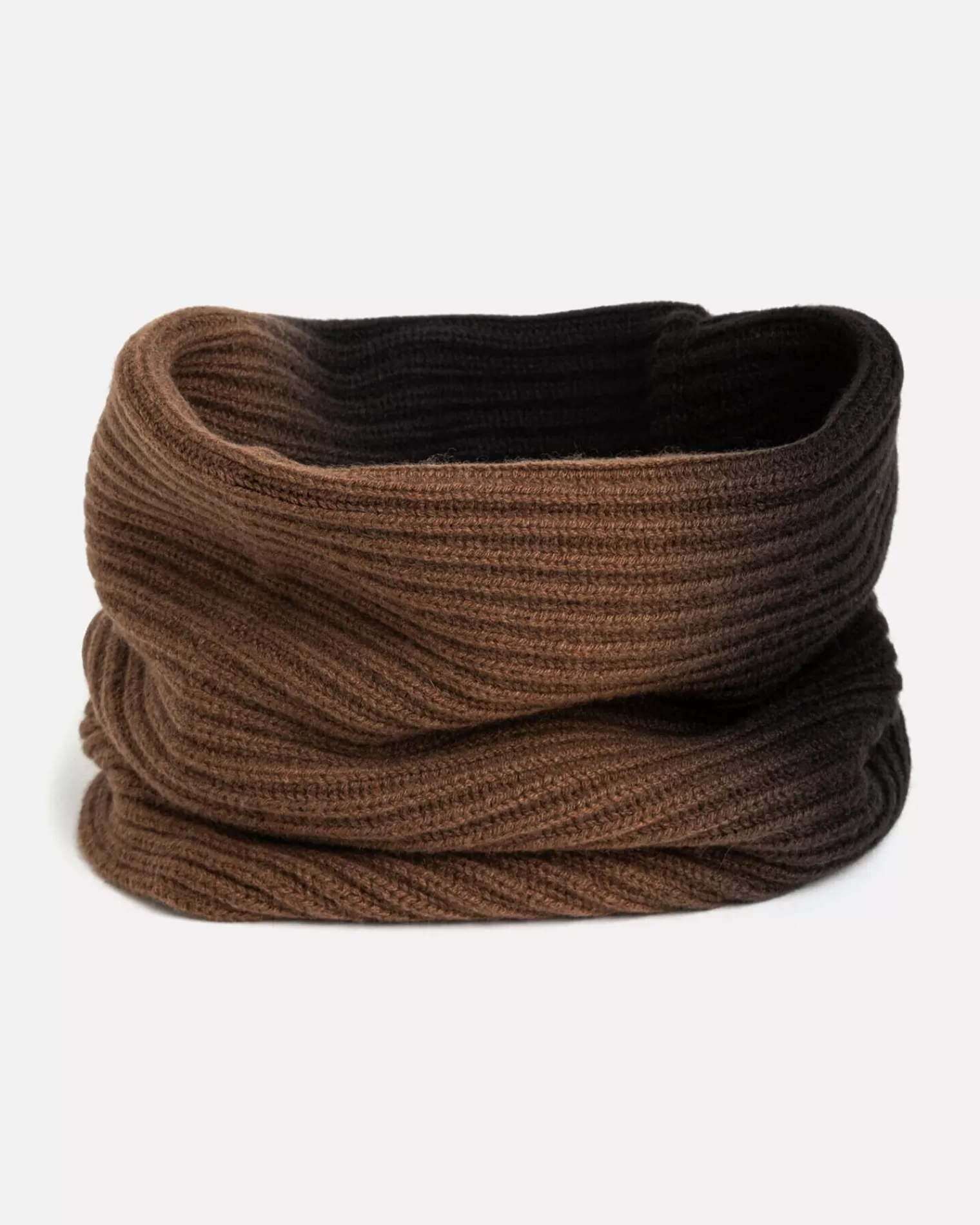 Kujten Scarves & Snoods>Cashmere Snood Marron Epice