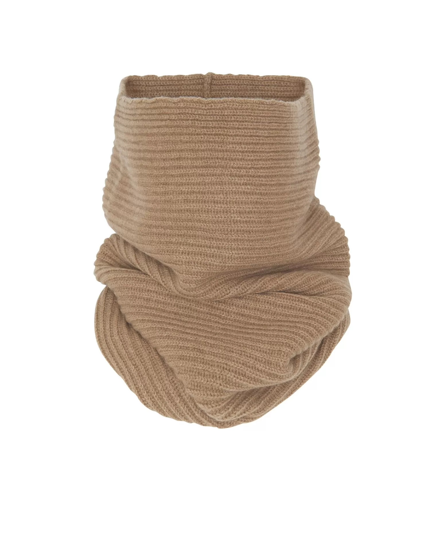 Kujten Scarves & Snoods>Cashmere Snood Camelo