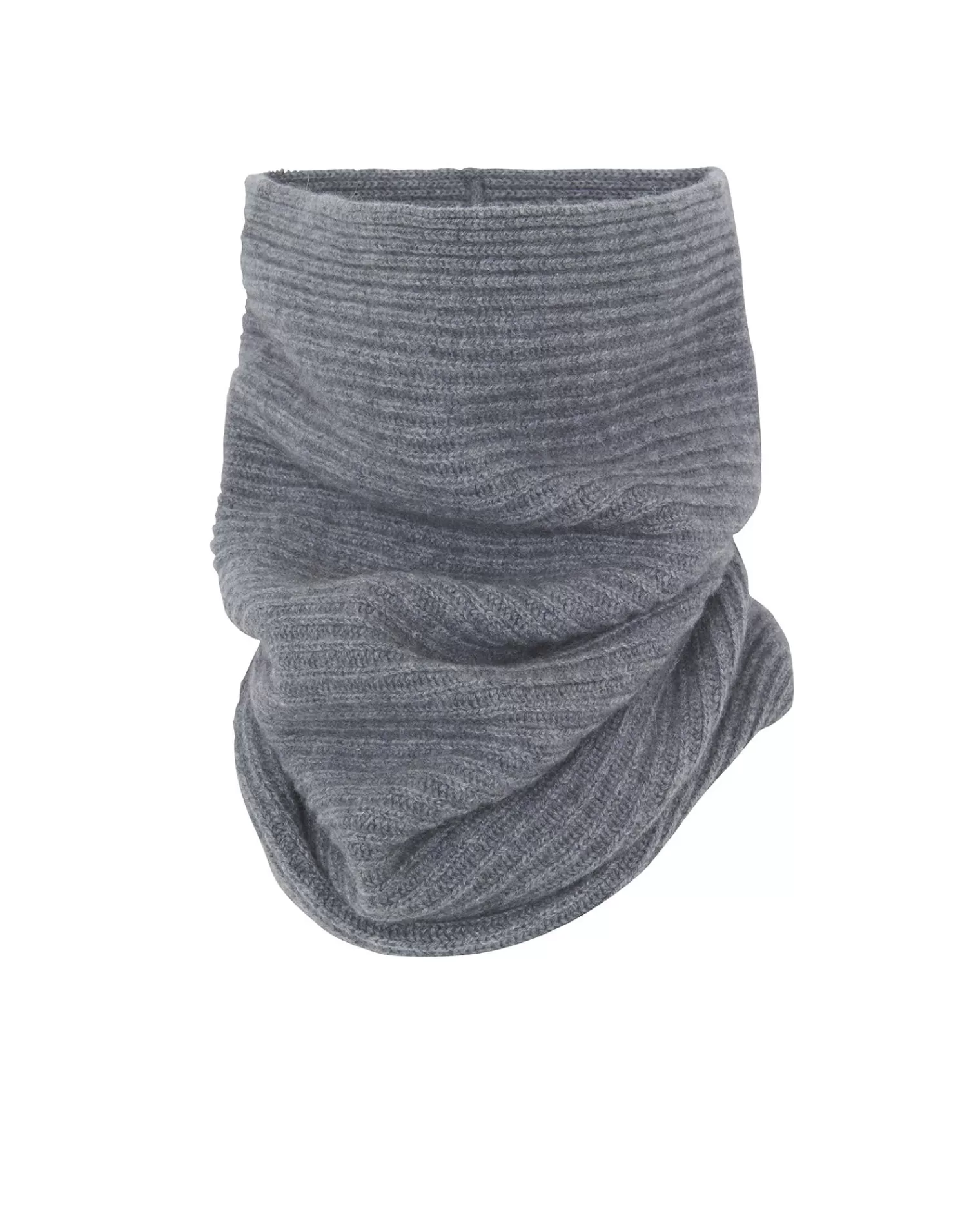 Kujten Scarves & Snoods>Cashmere Snood, 4-Threads Gris Flanelle