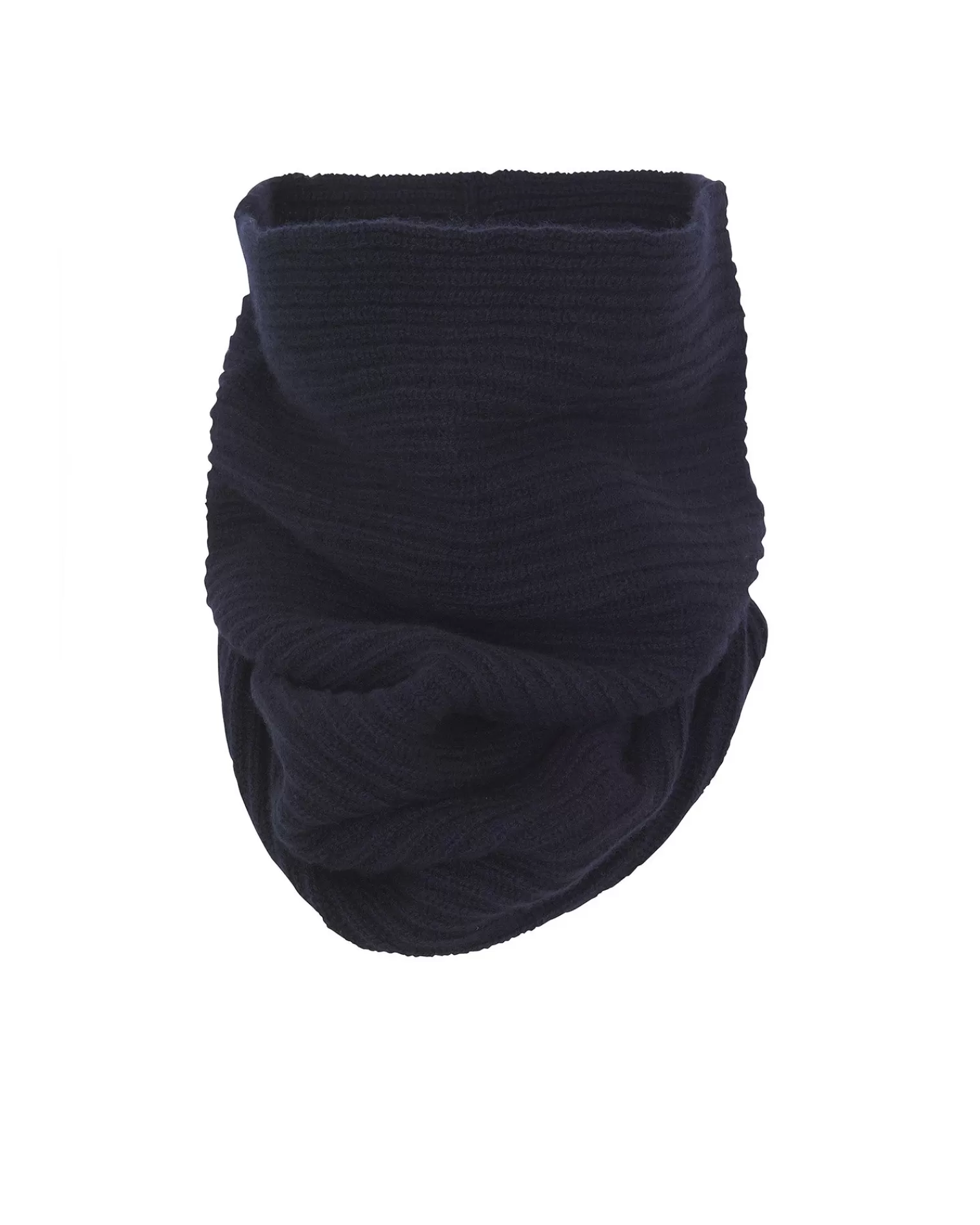 Kujten Scarves & Snoods>Cashmere Snood, 4-Threads Bleu Marine Fonce