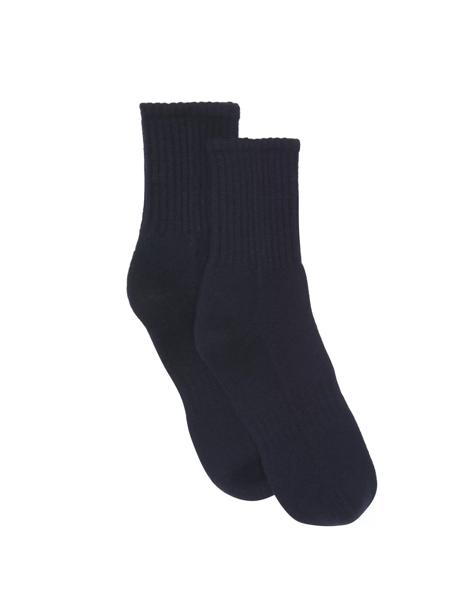 Kujten Socks & Leg Warmers>Cashmere Socks, 4-Threads Bleu Marine Fonce