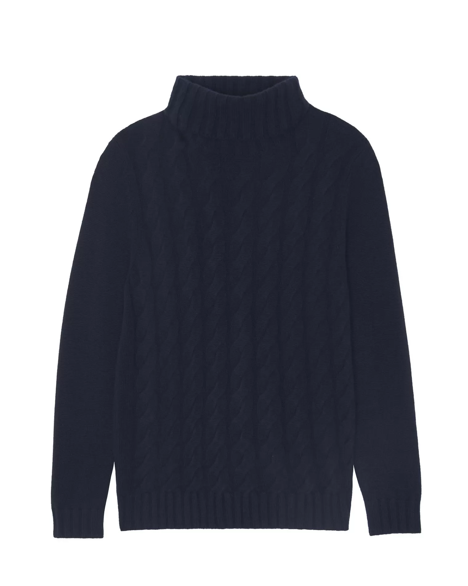 Kujten Sweaters & Sweatshirts>Cashmere Turtleneck Sweater Bleu Marine Fonce