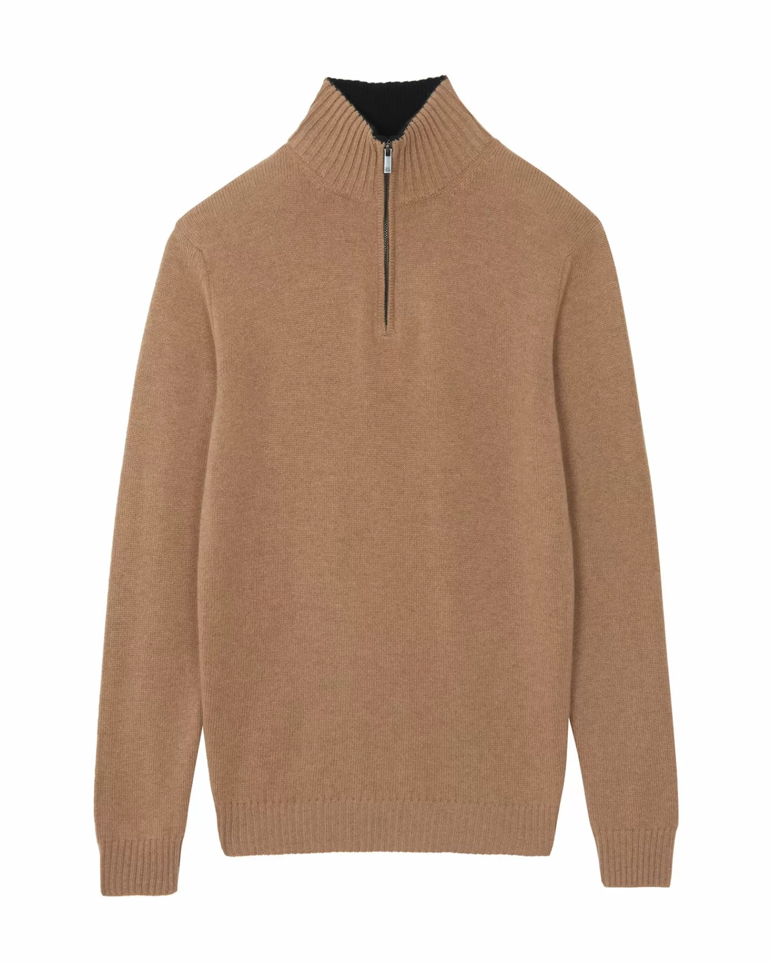 Kujten Sweaters & Sweatshirts>Cashmere Turtleneck Sweater Camelo