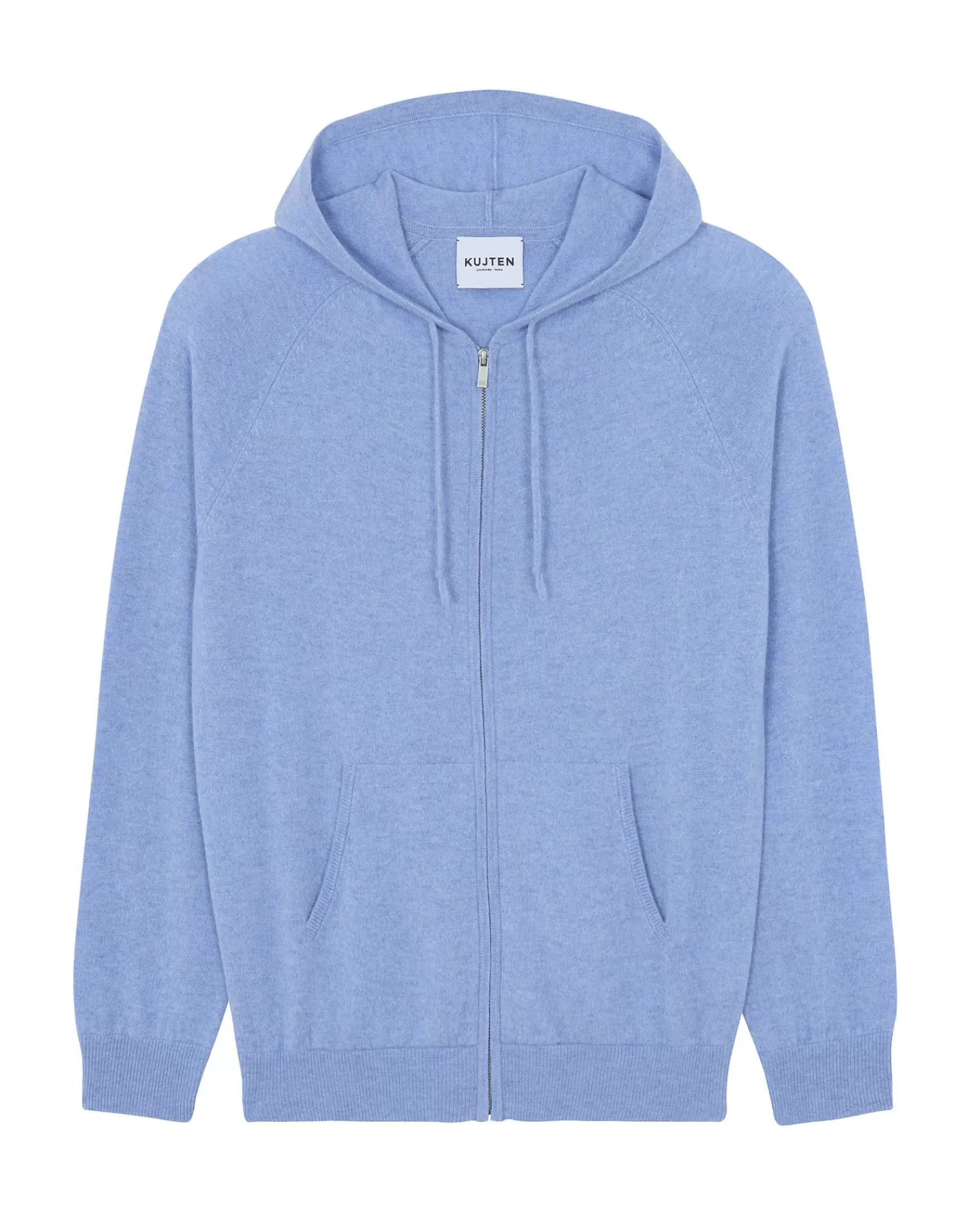 Kujten Hoodies>Cashmere Zipped Hooded Jacket Bleu Jeans