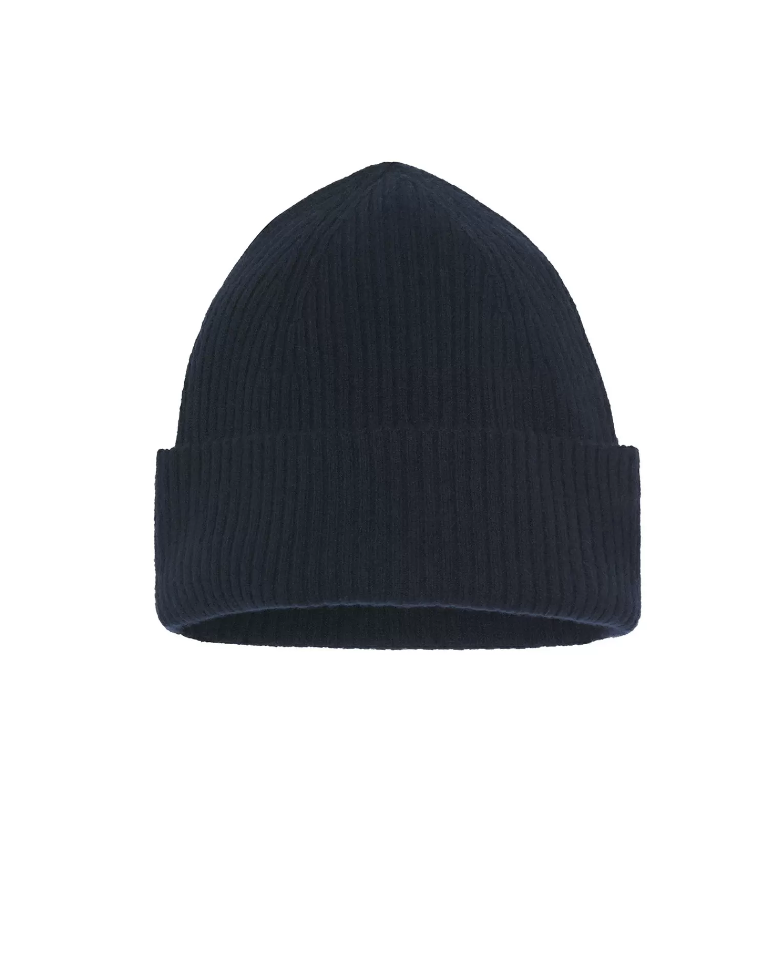 Kujten Hats & Headbands>Cuffed Beanie, 2-Threads Bleu Marine Fonce