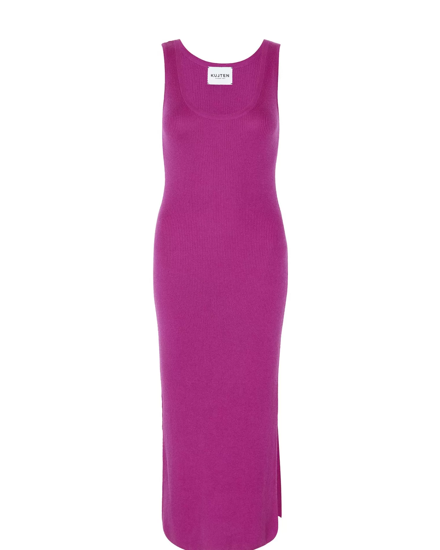 Kujten Dresses & Skirts>Long Silk-Cashmere Tank Top Dress Violet India