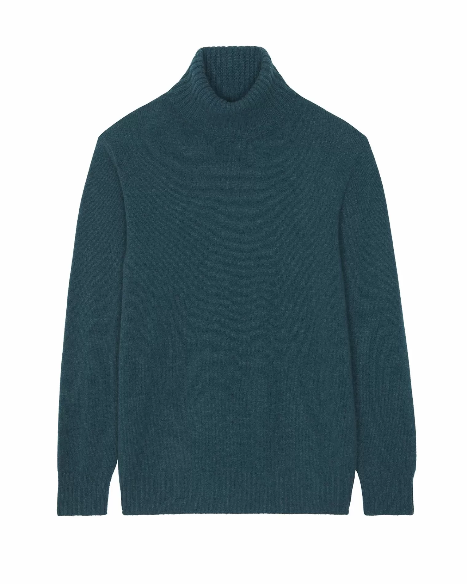 Kujten Sweaters & Sweatshirts>Long-Sleeved Turtleneck Cashmere Sweater Vert Foret