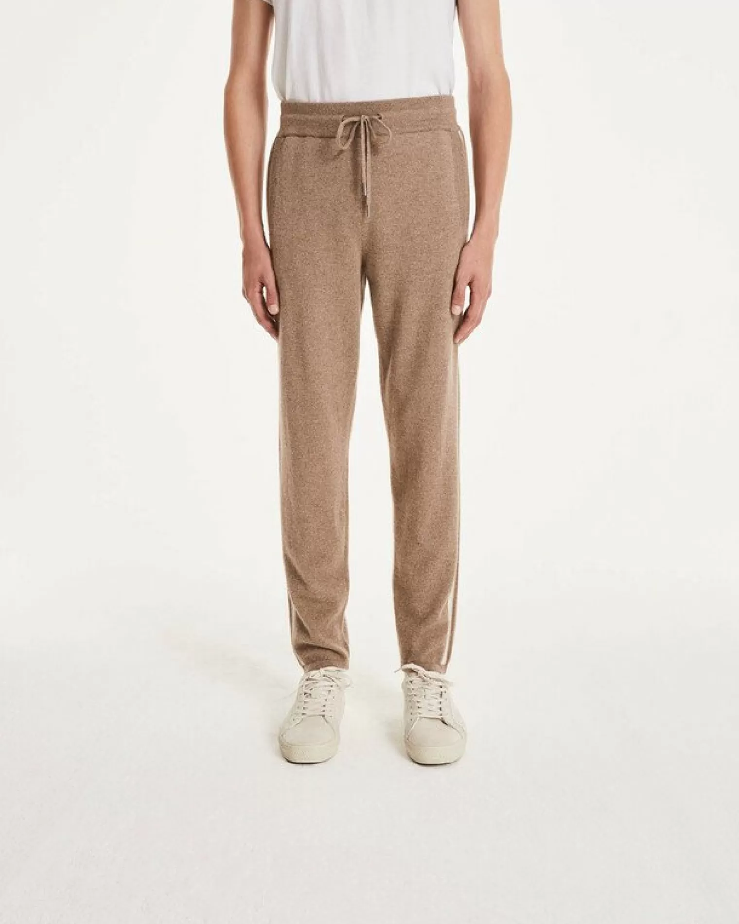 Kujten Joggings & Shorts>Men Cashmere Jogging Beige Taupe