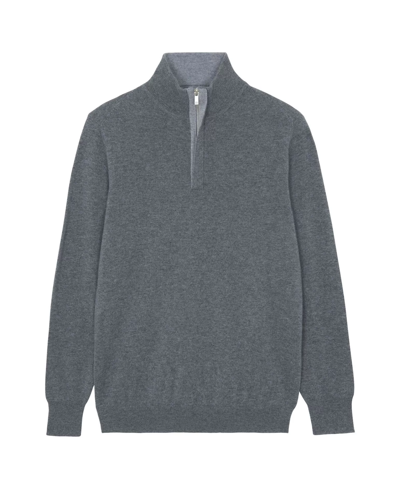 Kujten Sweaters & Sweatshirts>Men Cashmere Sweater , 2-Threads Gris Flanelle