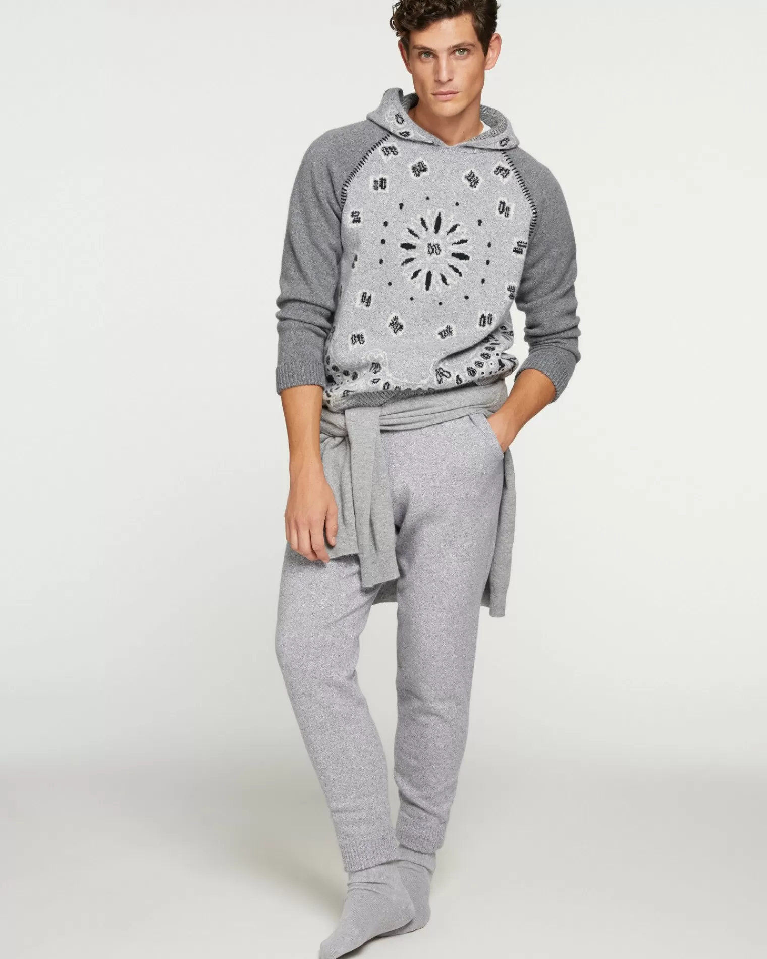 Kujten Joggings & Shorts>Men Jogging Cashmere Gris Mouline