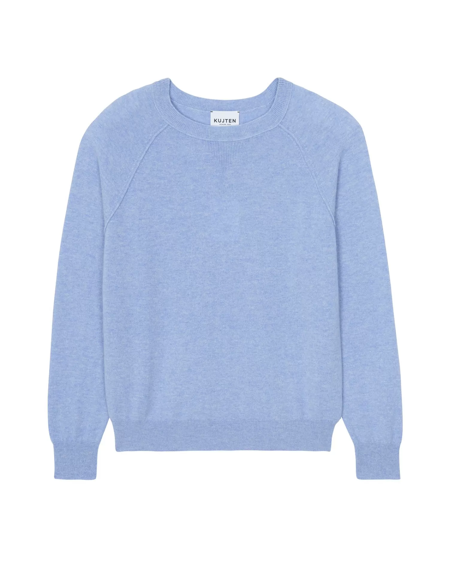 Kujten Sweaters & Sweatshirts>Men Round Neck Cashmere Sweater Bleu Jeans