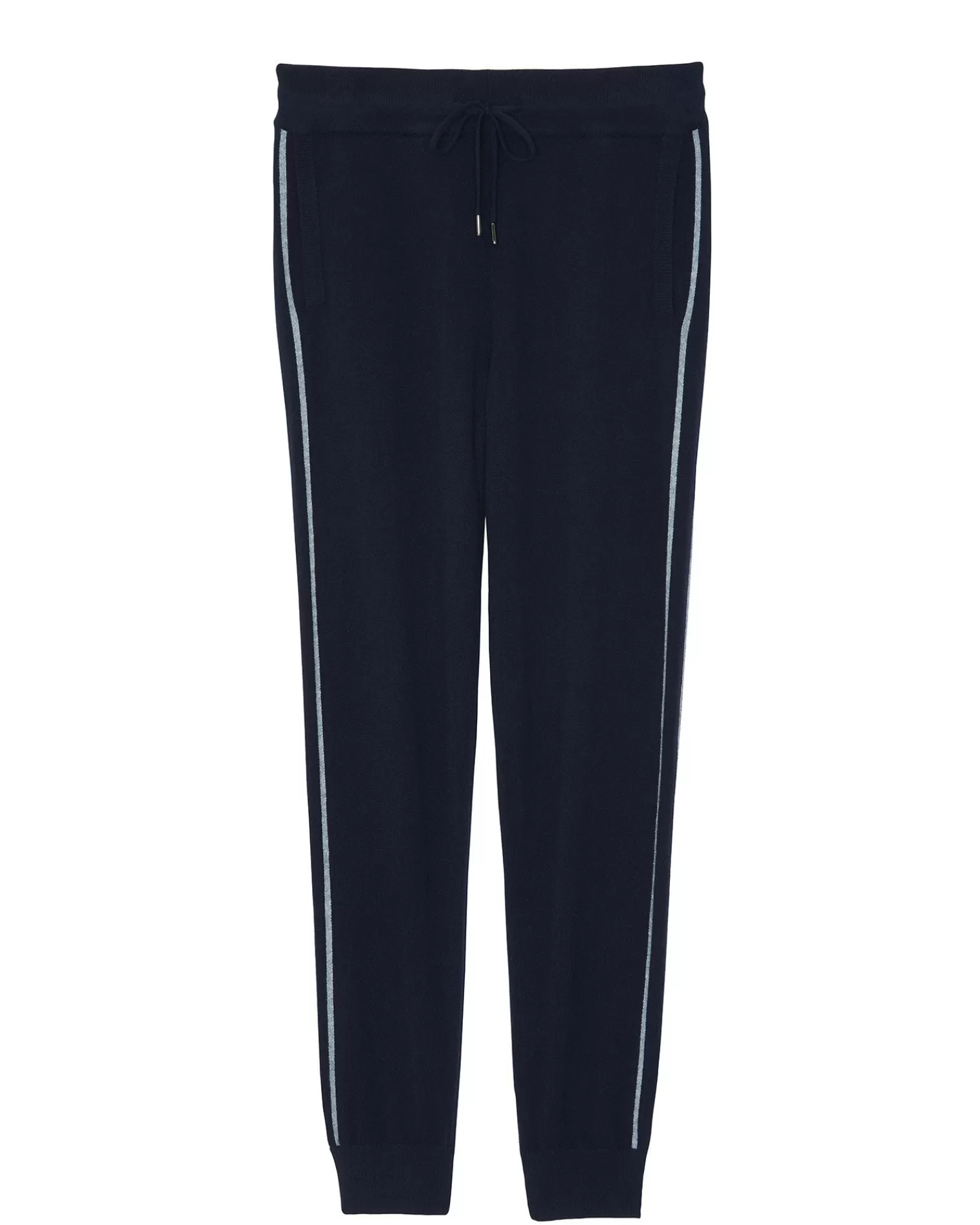 Kujten Joggings & Shorts>Men Straight Cut Cashmere Jogging, 2-Threads Bleu Marine Fonce