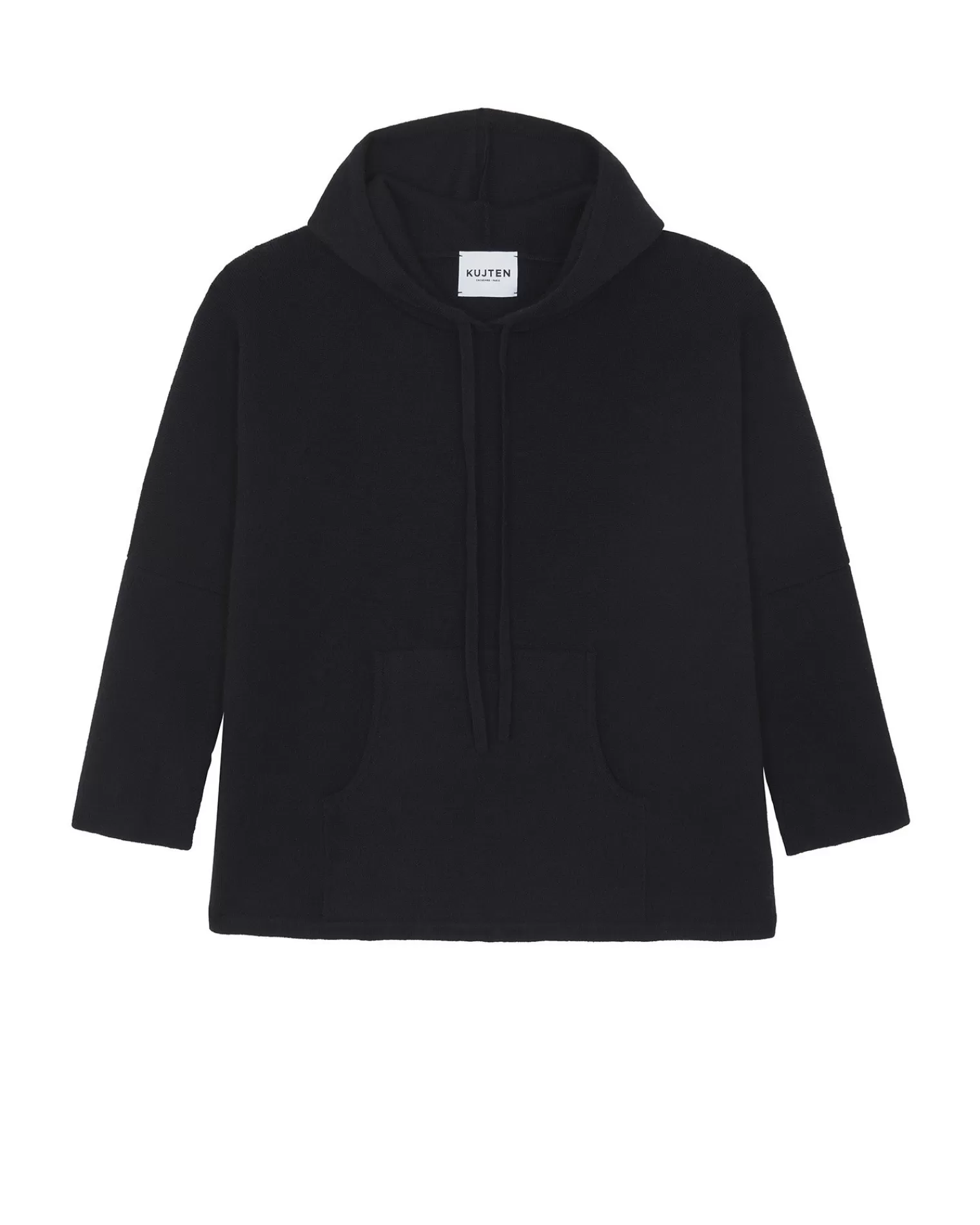 Kujten Hoodies>Milano Oversized Cashmere Hoodie, 2-Threads Bleu Marine Fonce