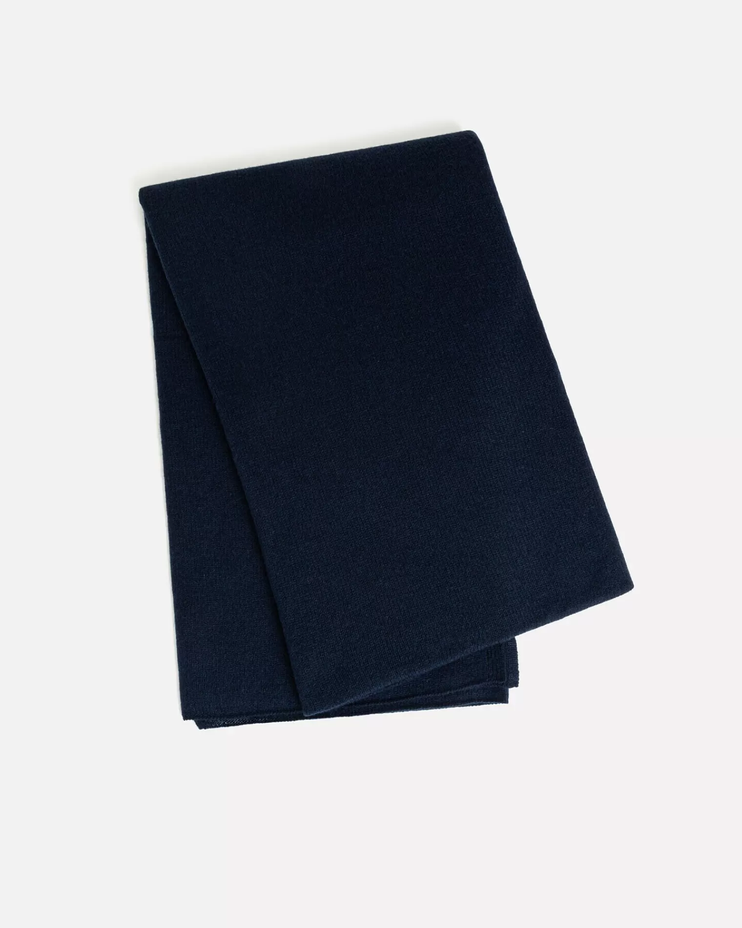 Kujten Scarves & Snoods>Off-Gauge Knitted Large Cashmere Scarf Bleu Marine Fonce