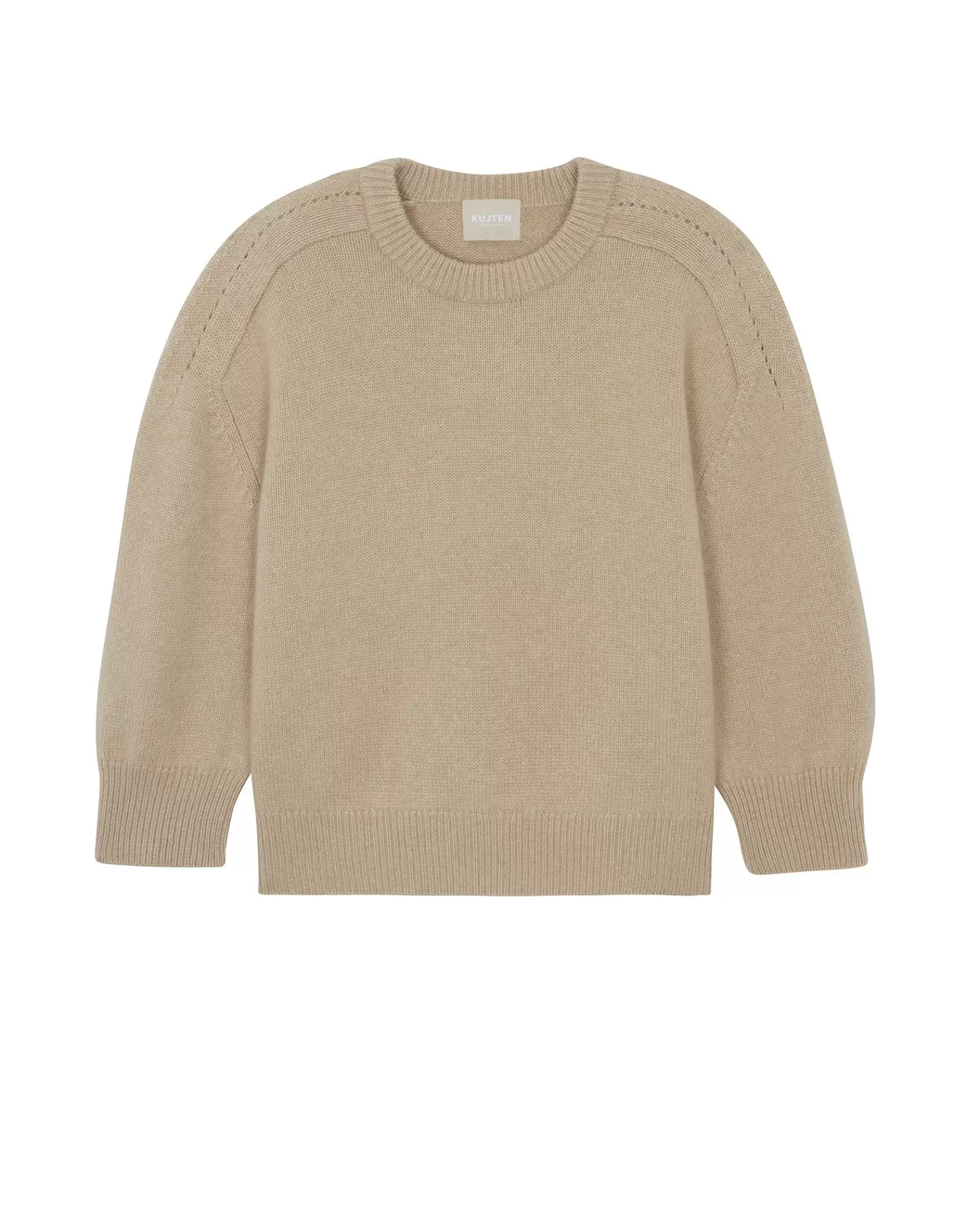 Kujten Sweaters & Sweatshirts>Oversize Round Neck Cashmere Sweater, 8-Threads Organique