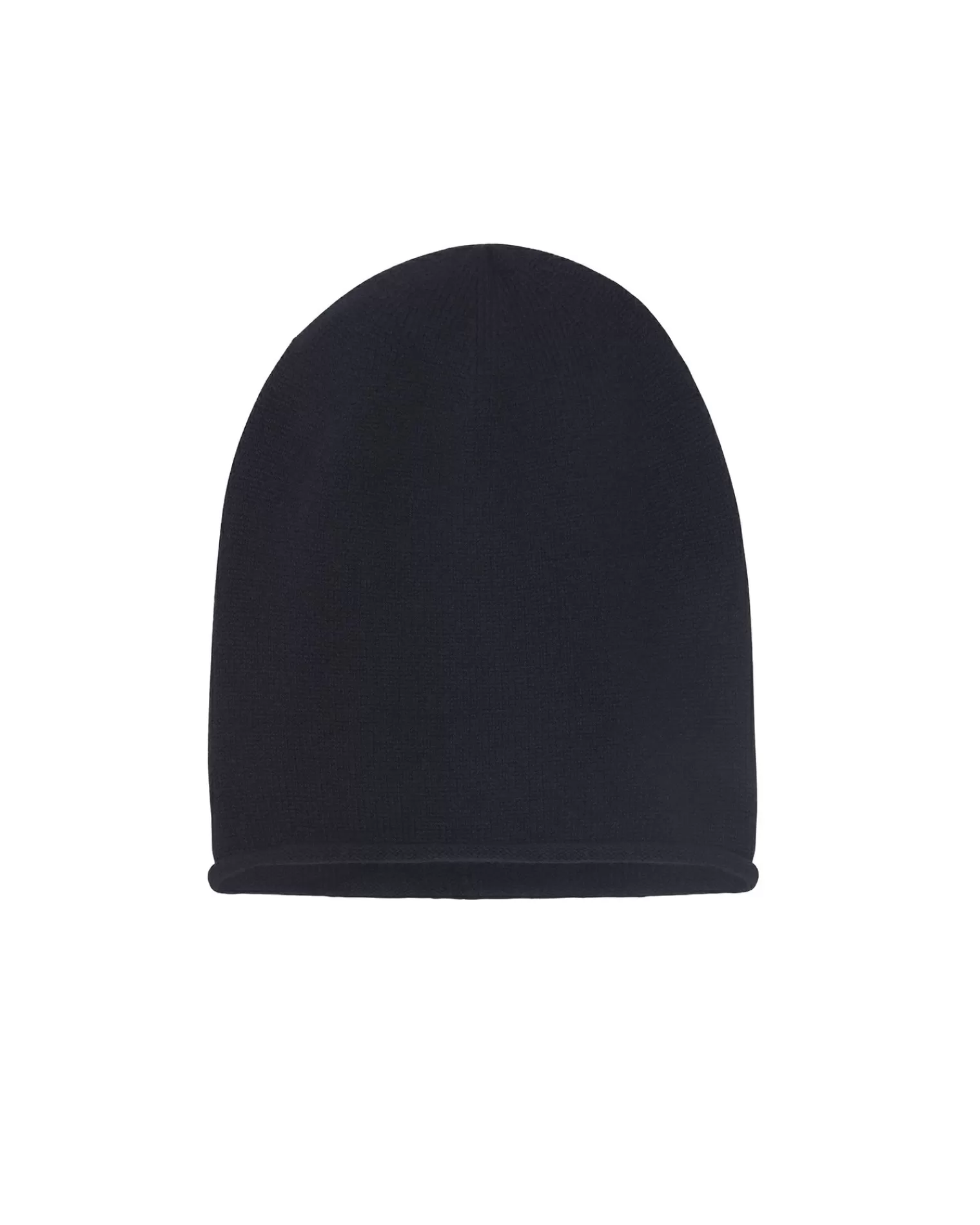 Kujten Hats & Headbands>Plain Cashmere Hat, 4-Threads Bleu Marine Fonce