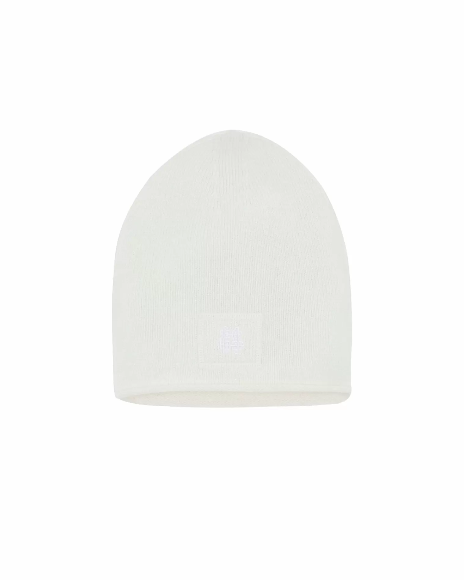 Kujten Hats & Headbands>Plain Cashmere Hat, 4-Threads Blanc